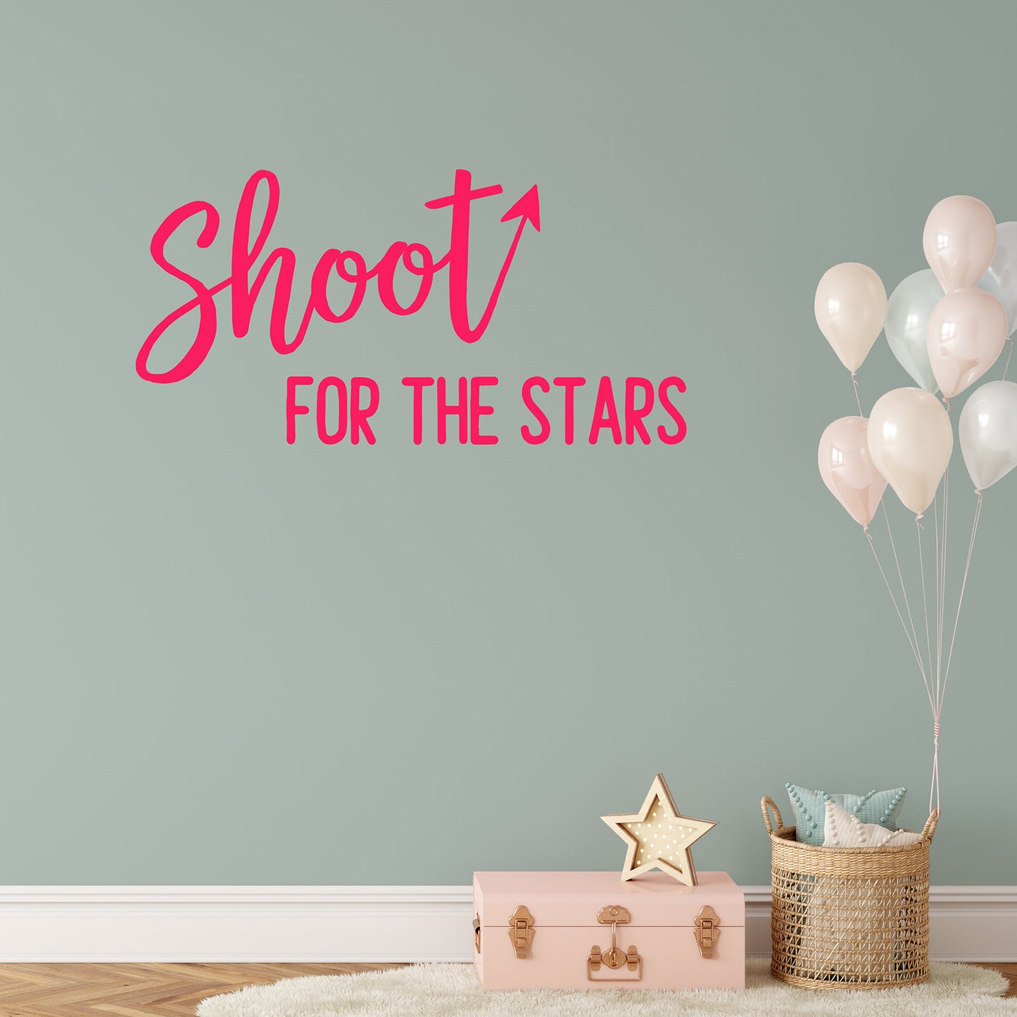 Shoot for the stars | Wall quote-Wall quote-Adnil Creations