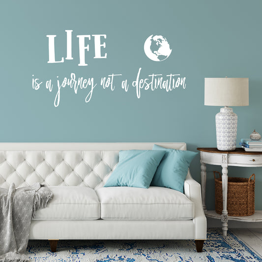 Life is a journey not a destination | Wall quote-Wall quote-Adnil Creations