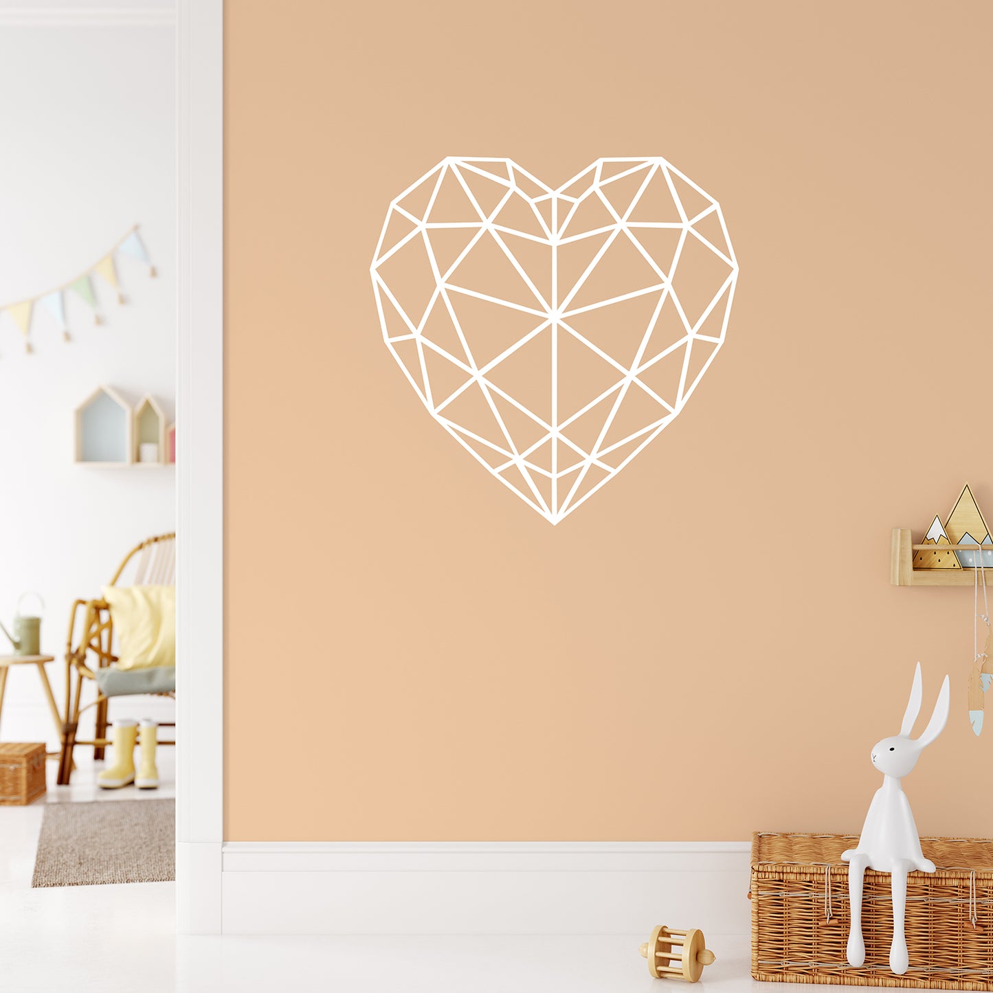 Geometric heart | Wall decal-Wall art-Adnil Creations