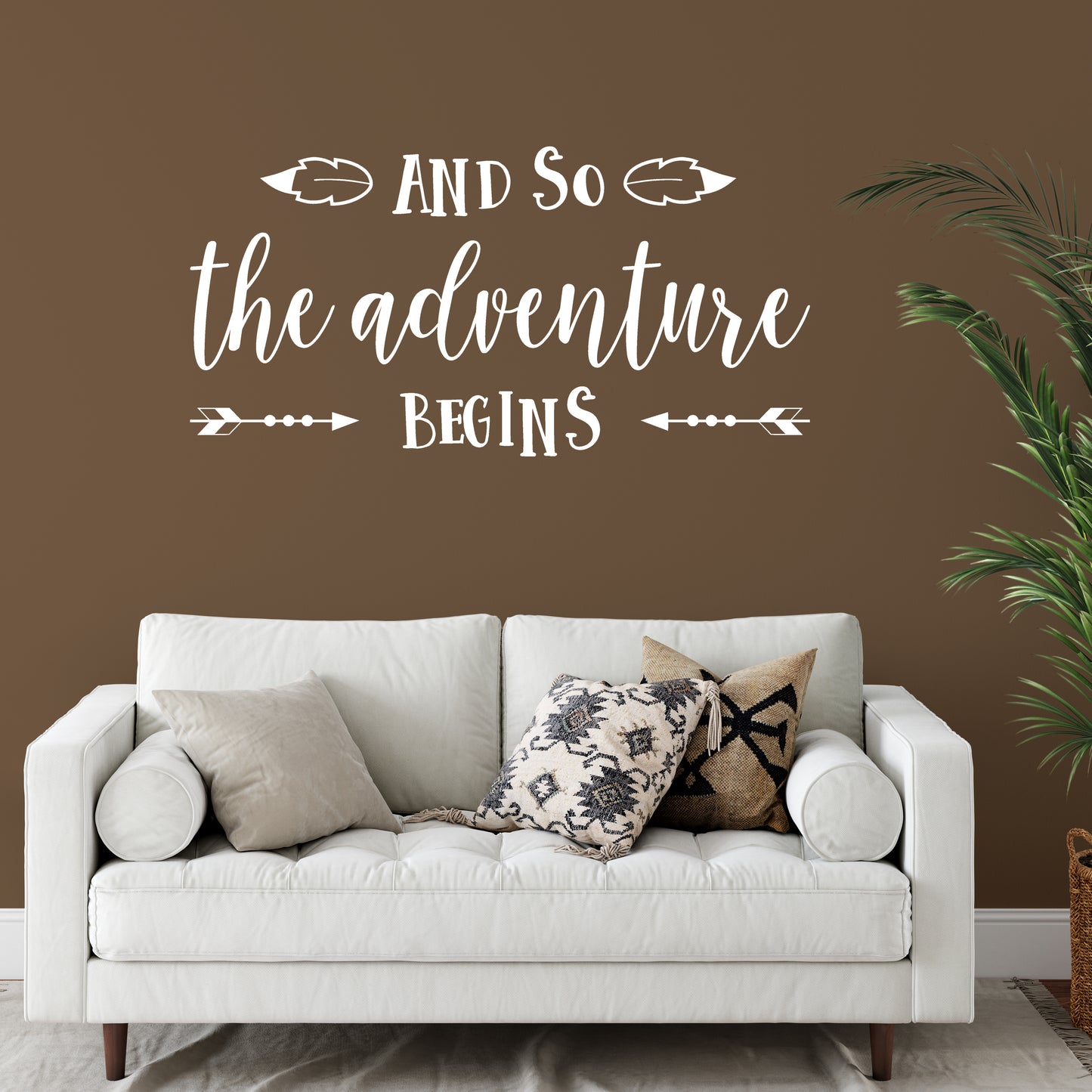 And so the adventure begins | Wall quote-Wall quote-Adnil Creations