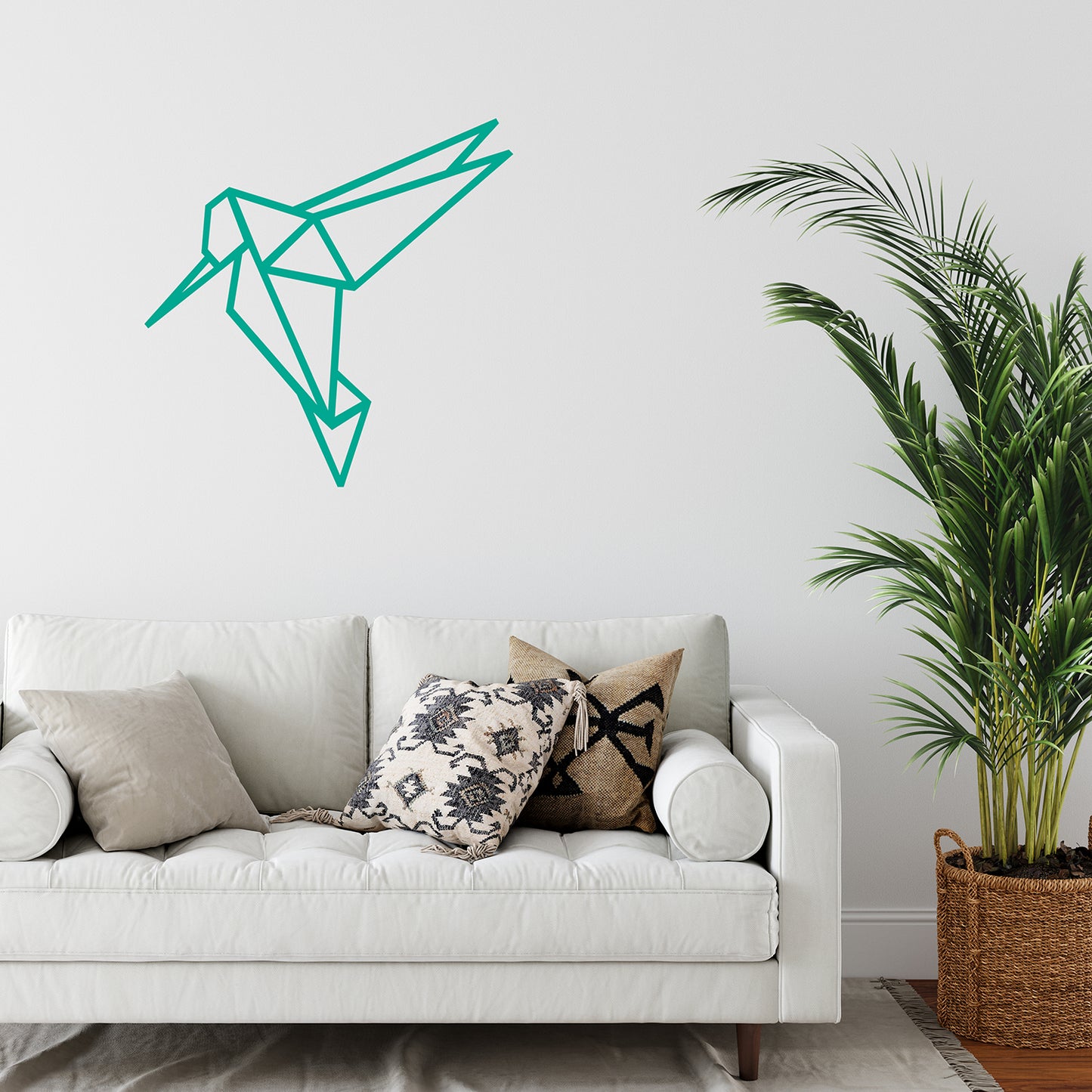 Geometric hummingbird | Wall decal-Wall art-Adnil Creations