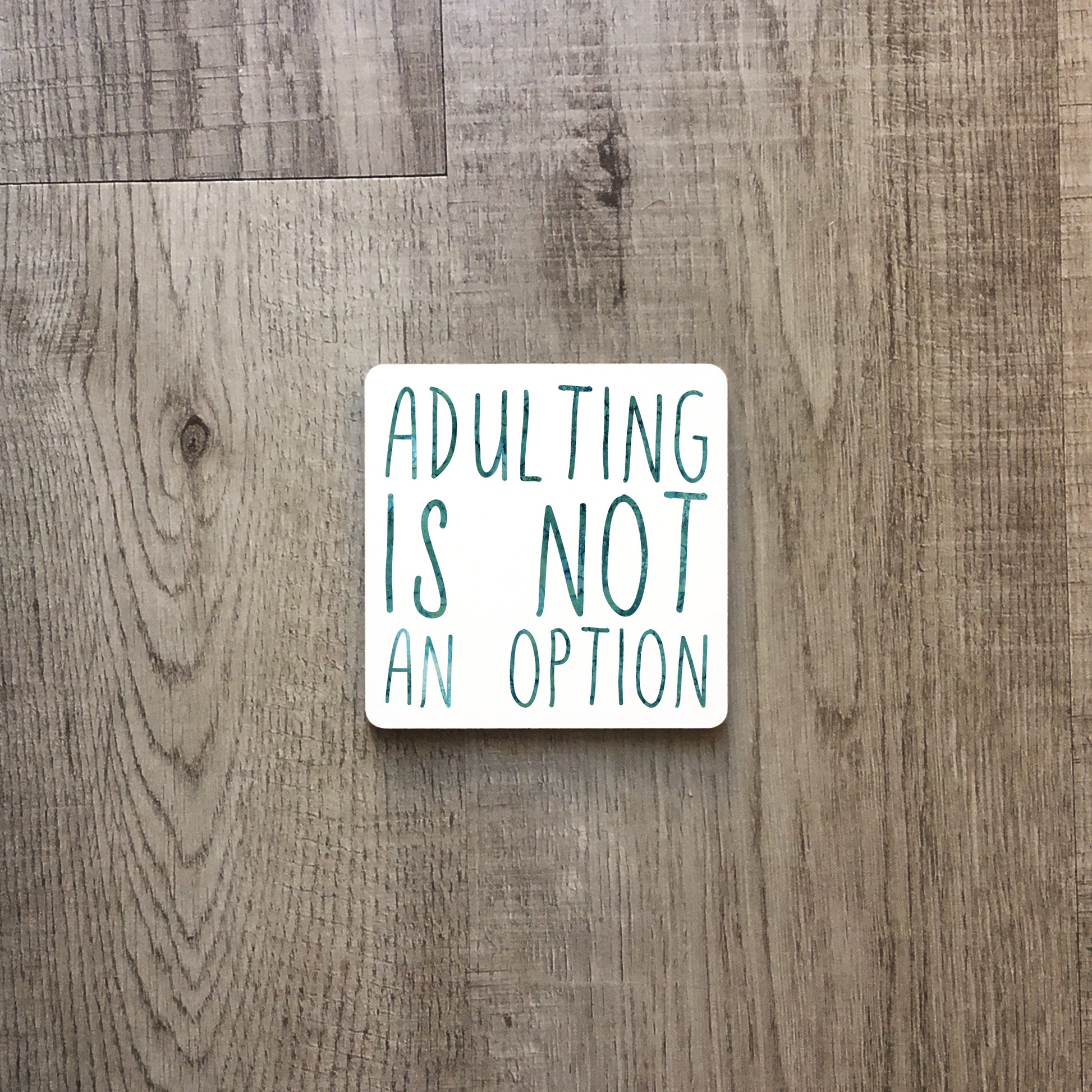 Adulting is not an option | Enamel mug-Enamel mug-Adnil Creations