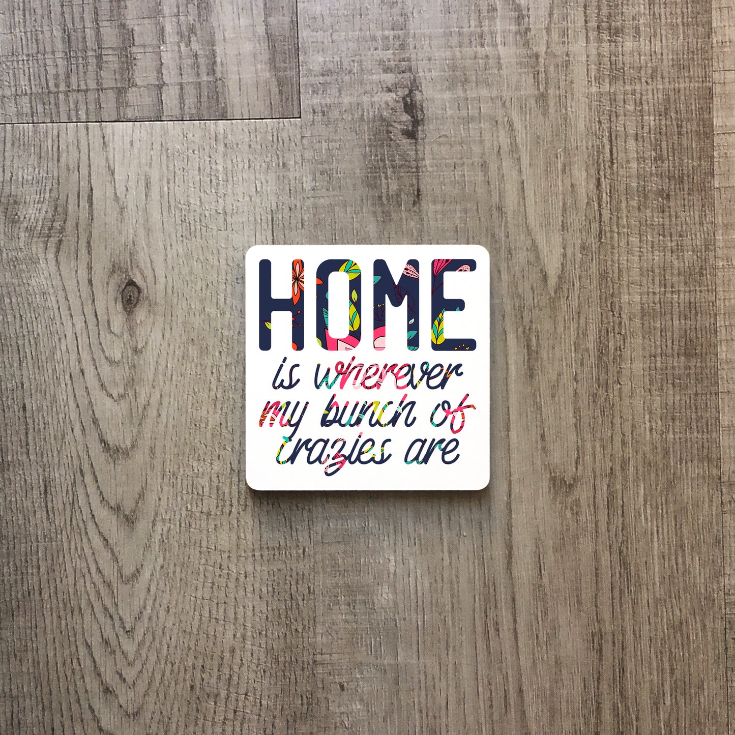 Home is wherever my bunch of crazies are | Enamel mug-Enamel mug-Adnil Creations