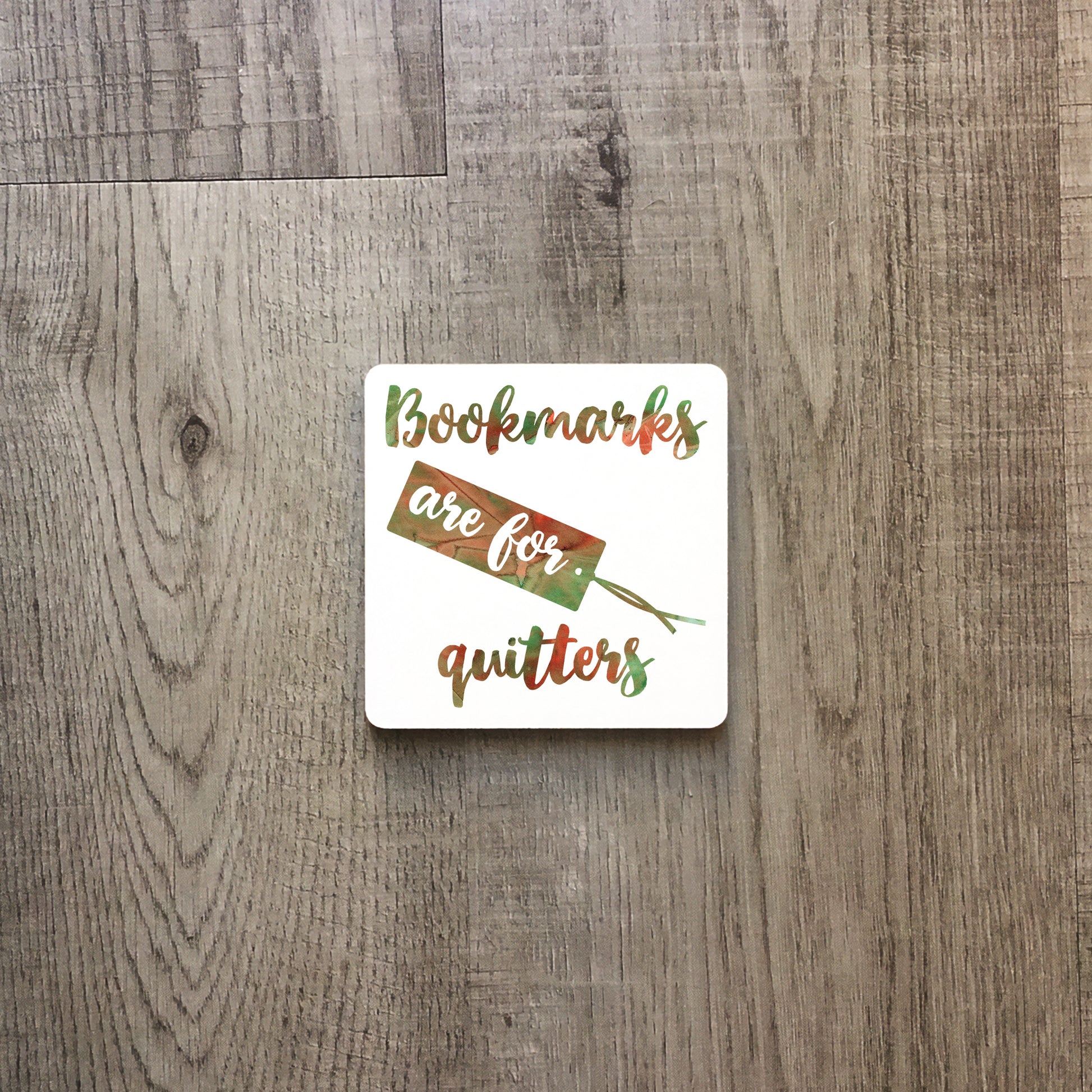 Bookmarks are for quitters | Enamel mug-Enamel mug-Adnil Creations