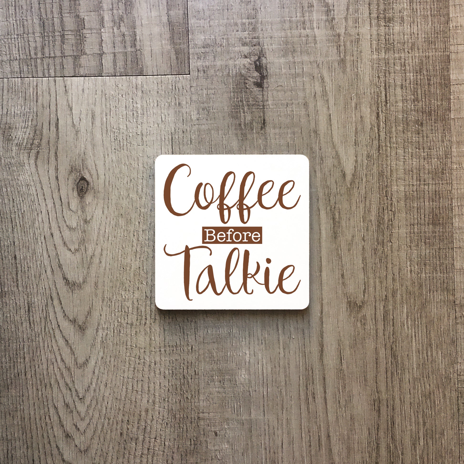 Coffee before talkie | Enamel mug-Enamel mug-Adnil Creations