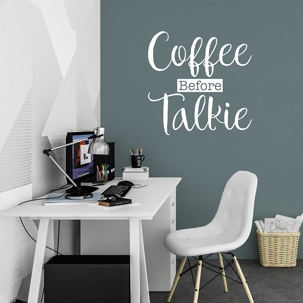 Coffee before talkie | Wall quote-Wall quote-Adnil Creations