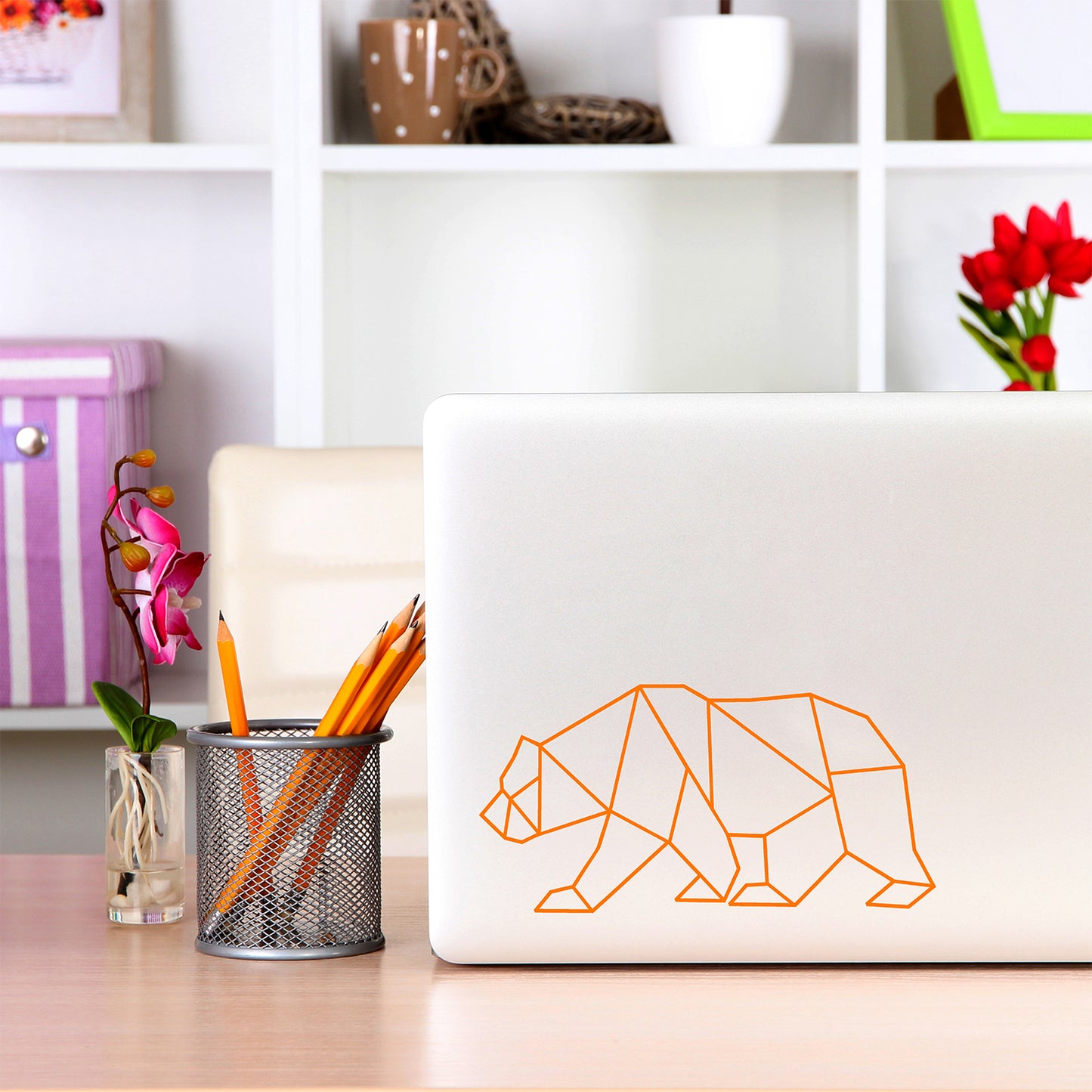 Geometric bear | Laptop decal-MacBook decal-Adnil Creations