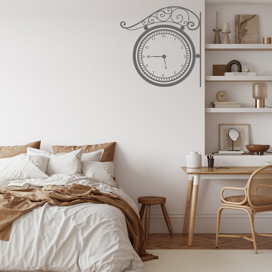 Train station wall clock | Wall decal