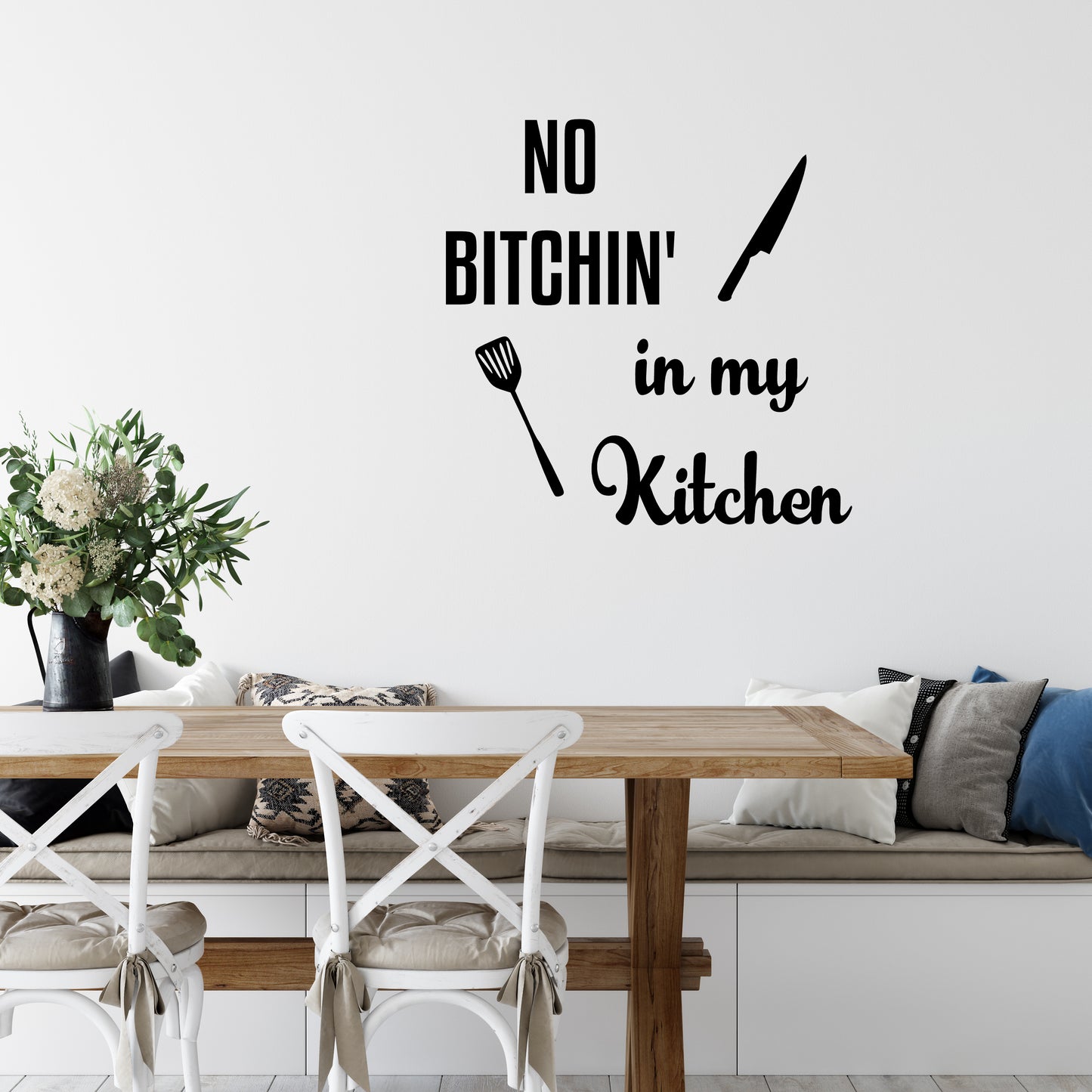 No bitchin' in my kitchen | Wall quote-Wall quote-Adnil Creations