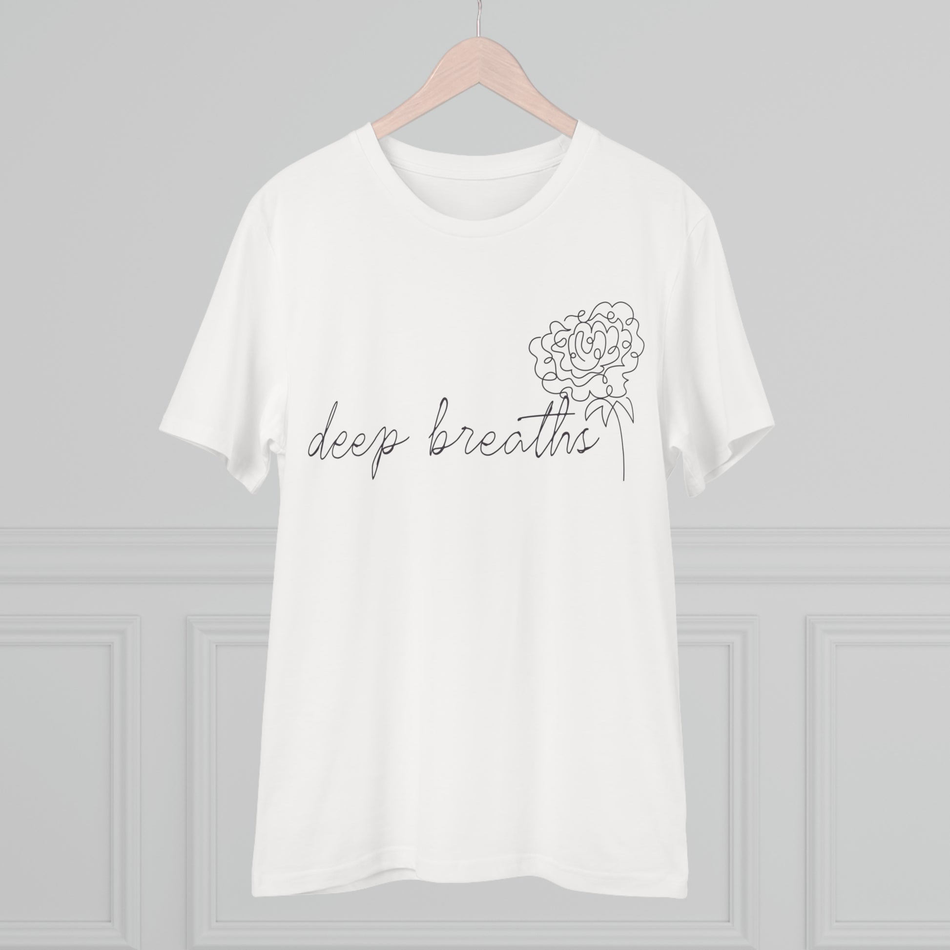 Deep Breaths - Organic T-shirt - Unisex-T-Shirt-Adnil Creations