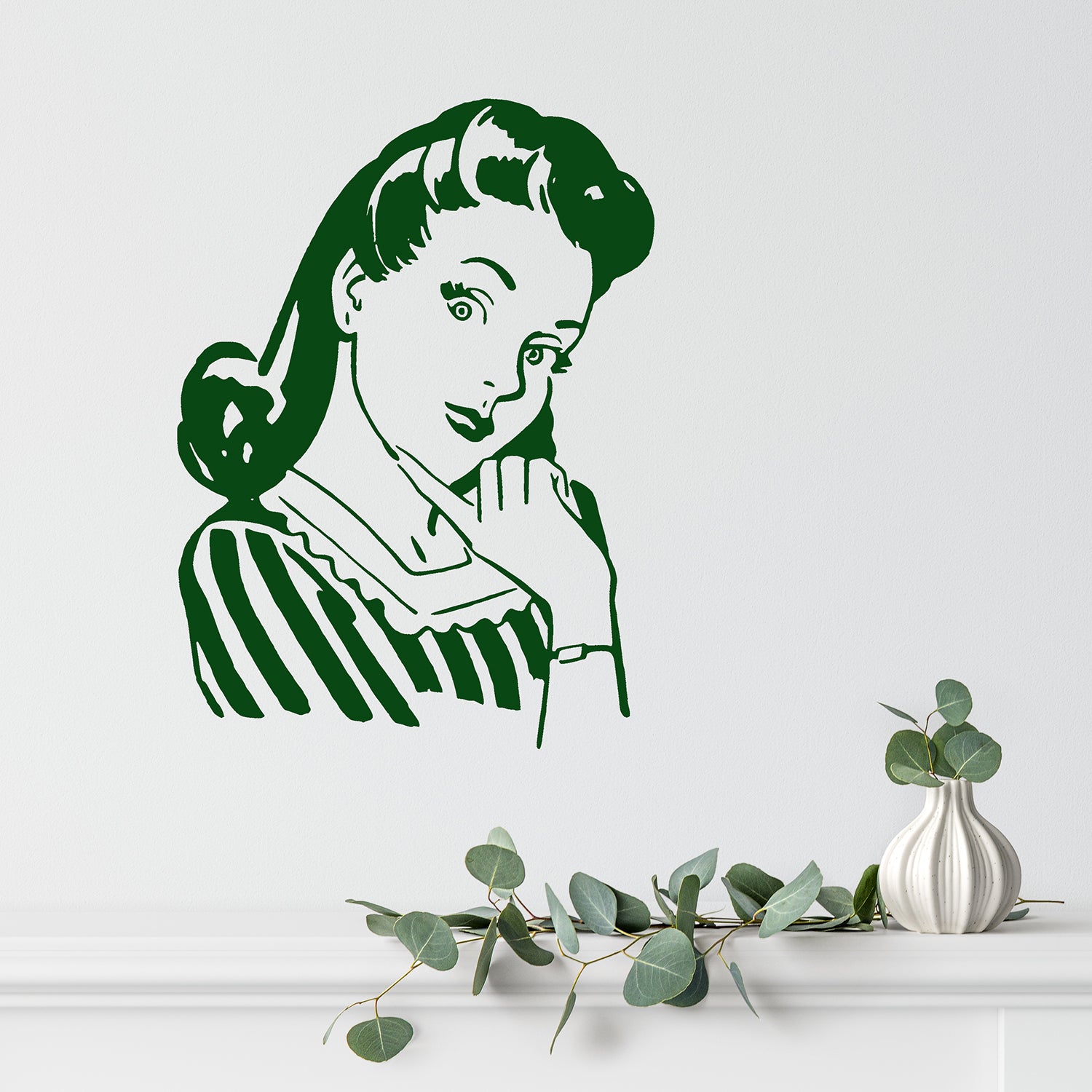 1950's housewife | Wall decal-Wall art-Adnil Creations