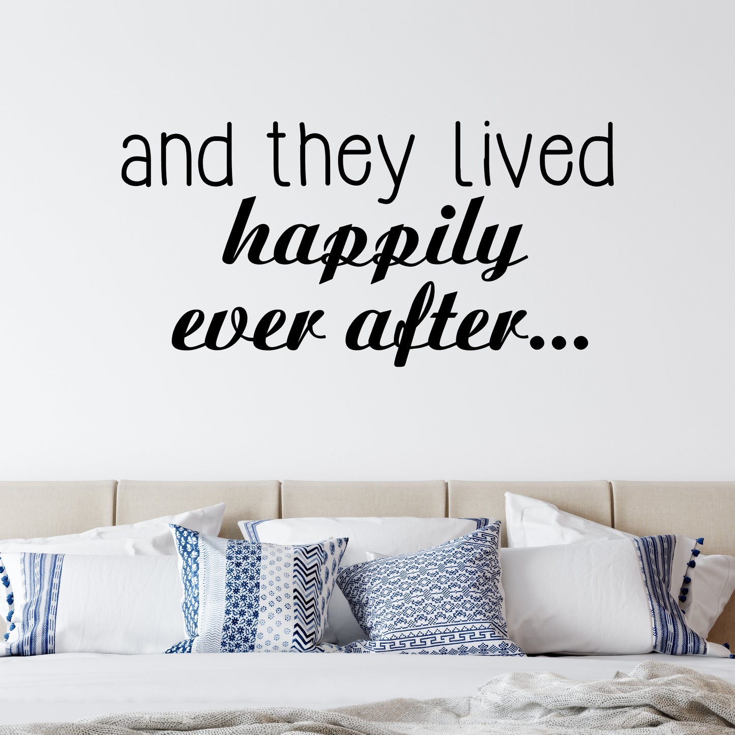 And they lived happily ever after... | Wall quote-Wall quote-Adnil Creations