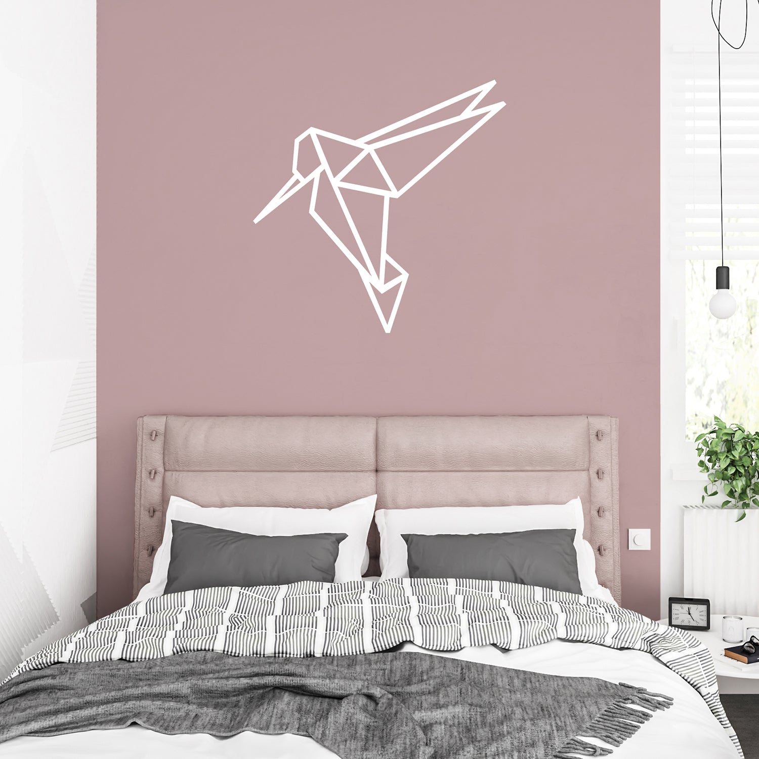 Geometric hummingbird | Wall decal-Wall art-Adnil Creations