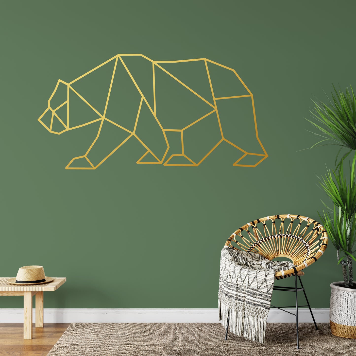 Geometric bear | Wall decal-Wall art-Adnil Creations