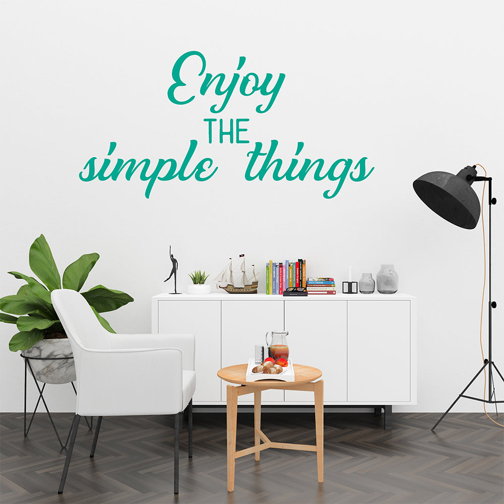 Enjoy the simple things | Wall quote-Wall quote-Adnil Creations