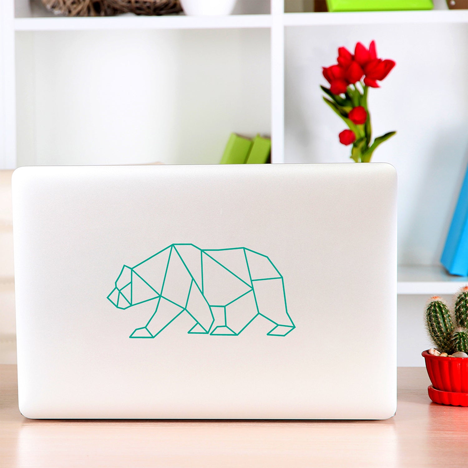 Geometric bear | Laptop decal-MacBook decal-Adnil Creations