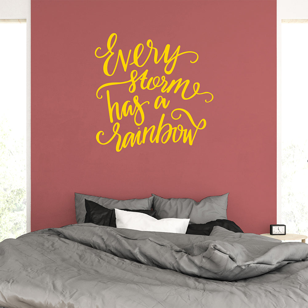 Every storm has a rainbow | Wall quote-Wall quote-Adnil Creations