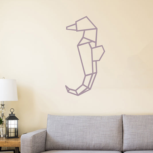 Geometric seahorse | Wall decal-Wall art-Adnil Creations