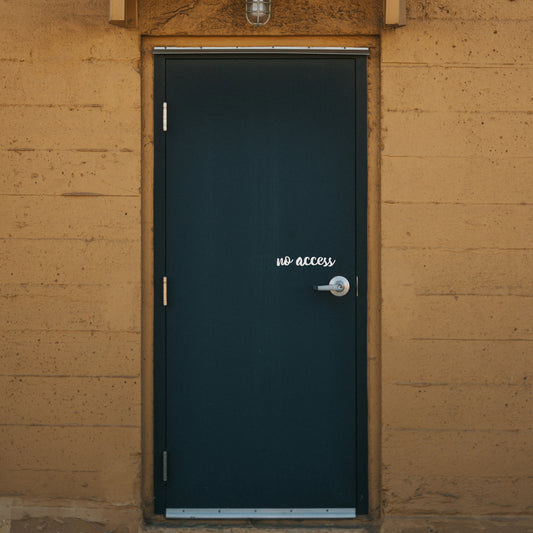 No access | Door decal-Door decal-Adnil Creations