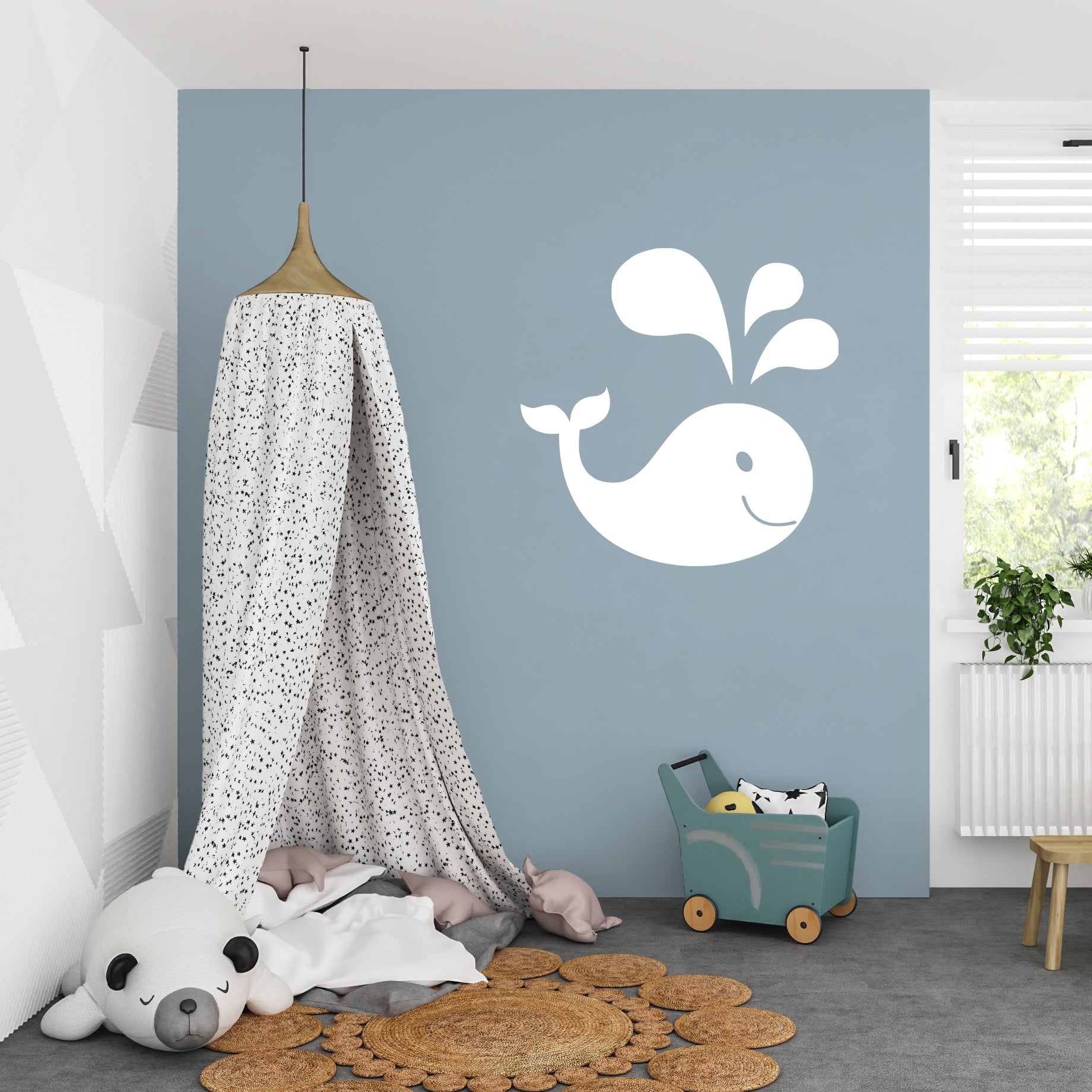 Whale | Wall decal-Wall art-Adnil Creations