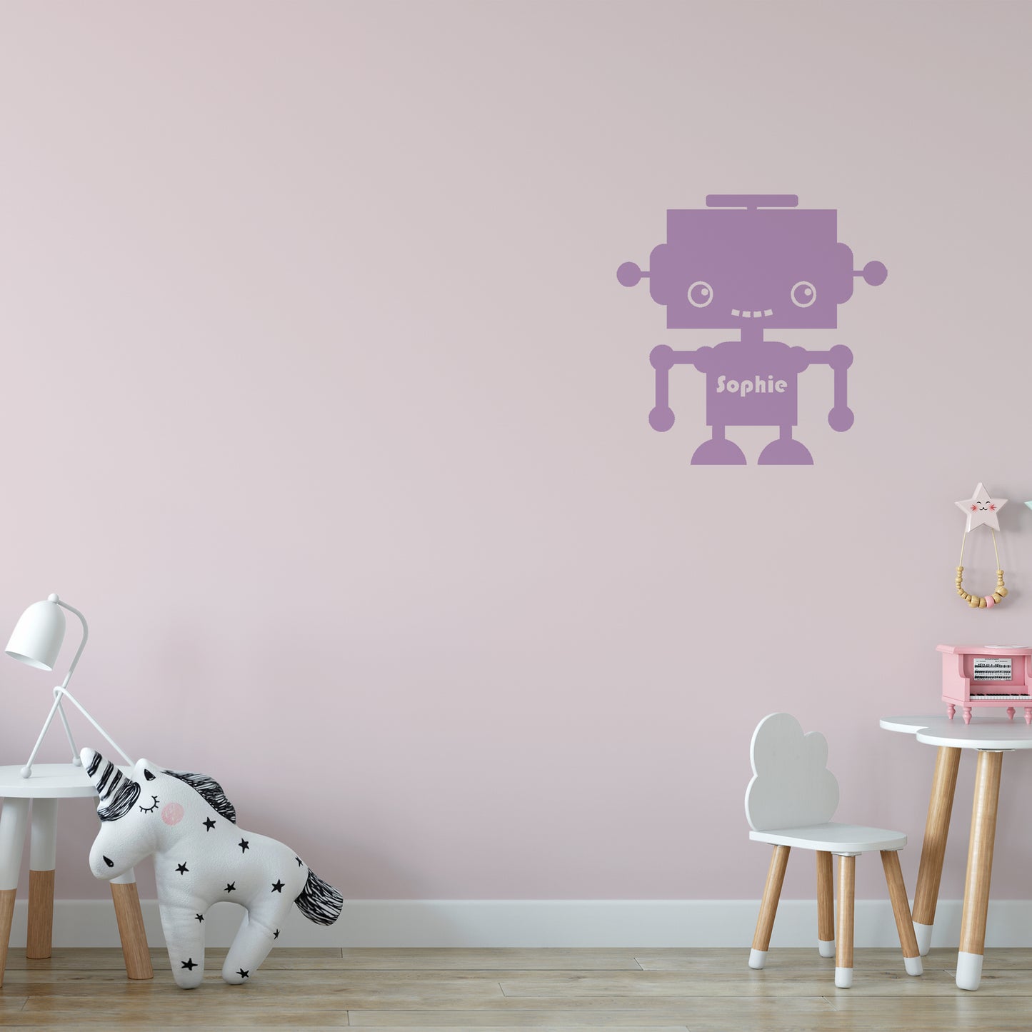 Robot with name | Monogram decal-Monogram & name decal-Adnil Creations