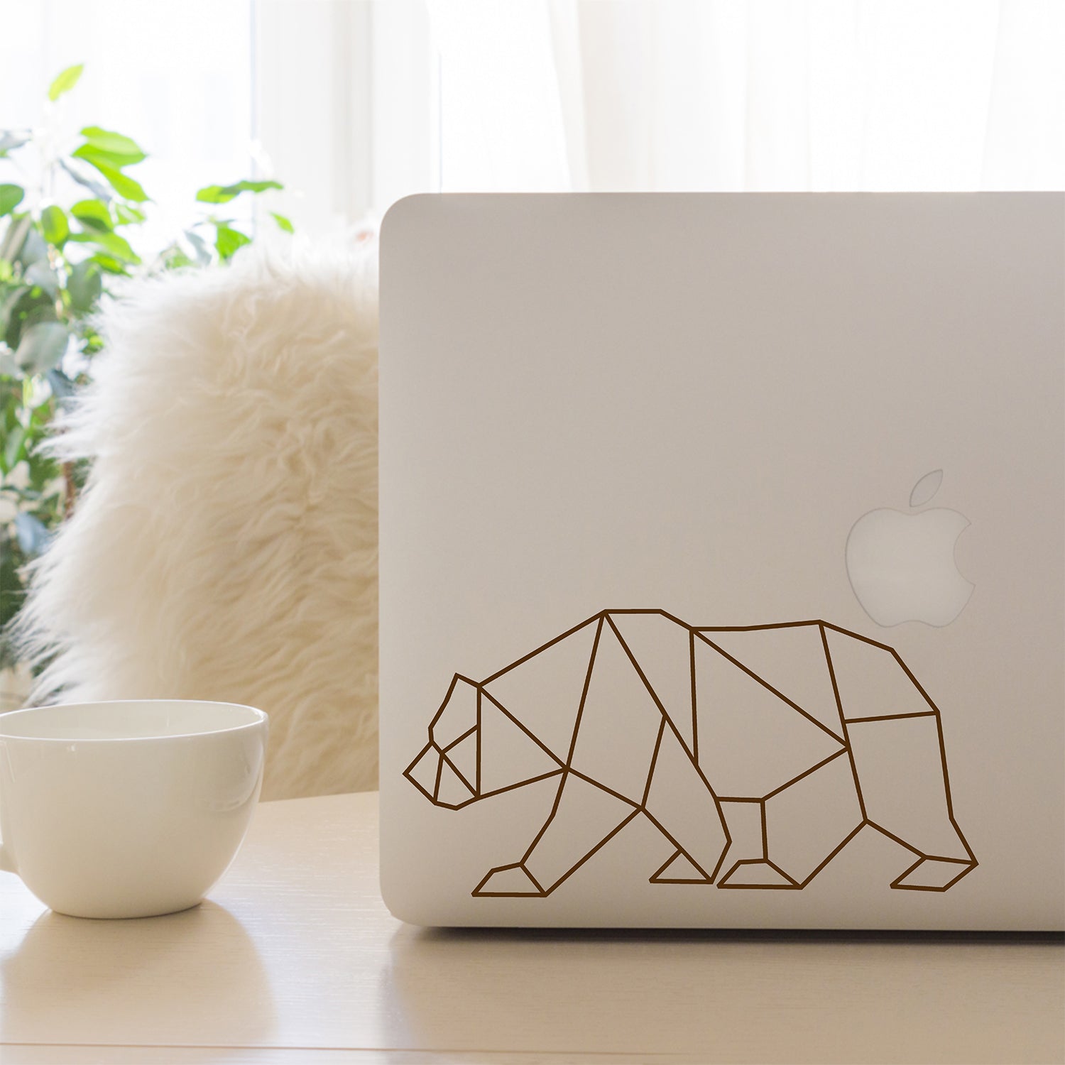 Geometric bear | Laptop decal-MacBook decal-Adnil Creations