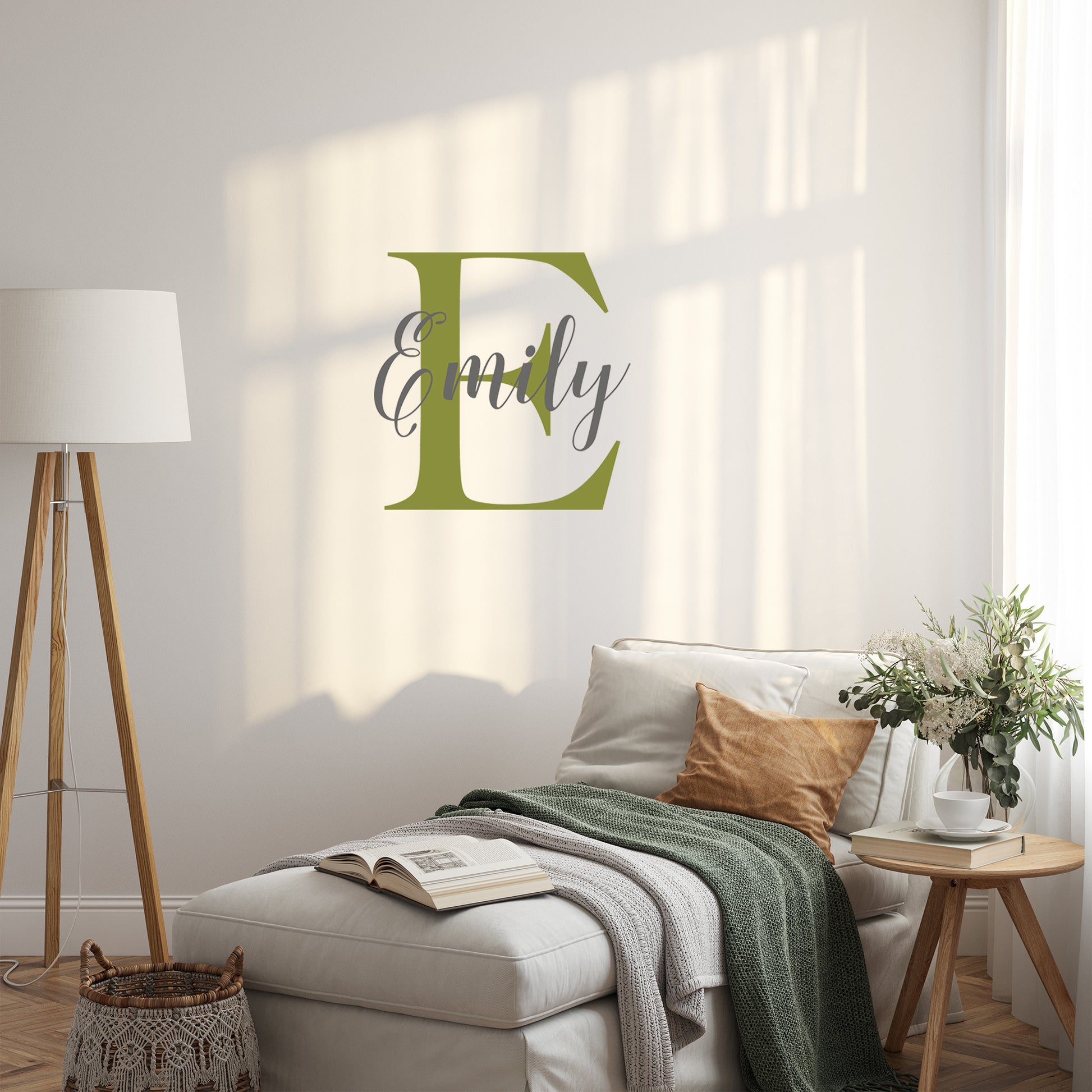 Traditional style monogram | Monogram decal-Monogram & name decal-Adnil Creations