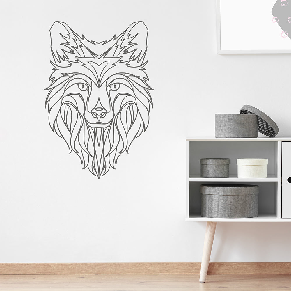 Abstract wolf head | Wall decal-Wall art-Adnil Creations