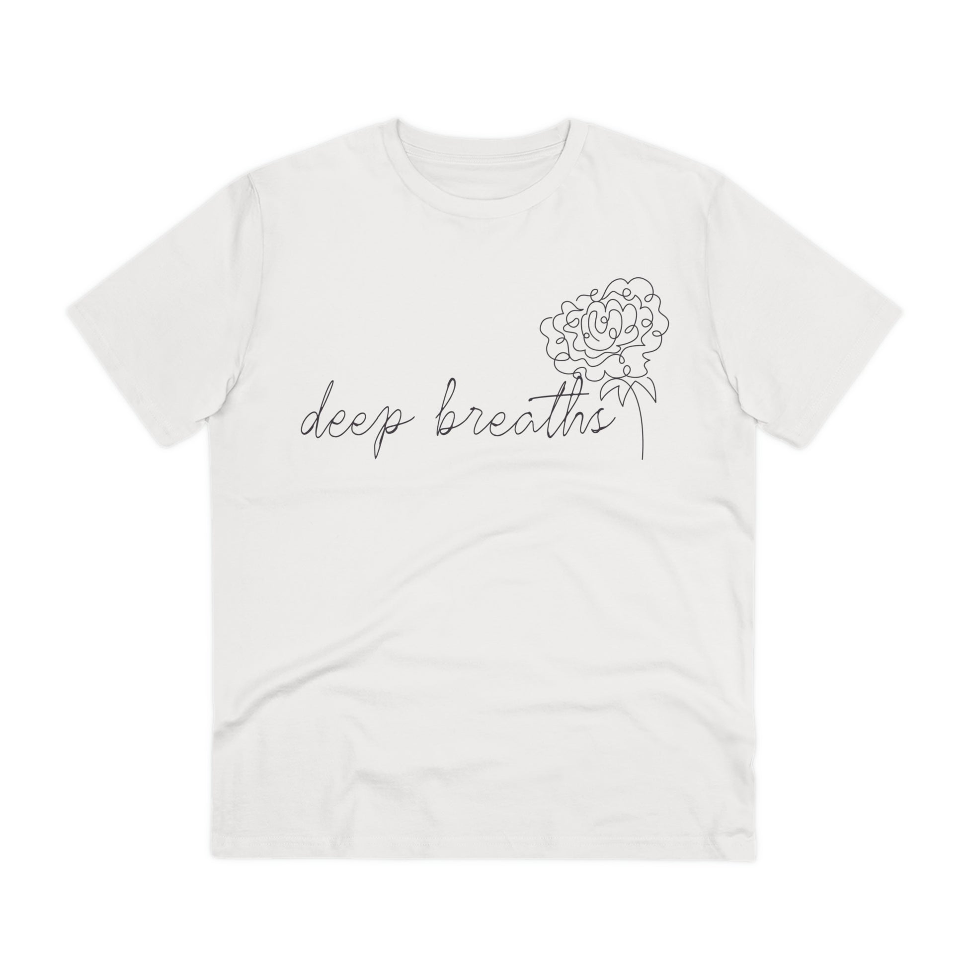 Deep Breaths - Organic T-shirt - Unisex-T-Shirt-Adnil Creations