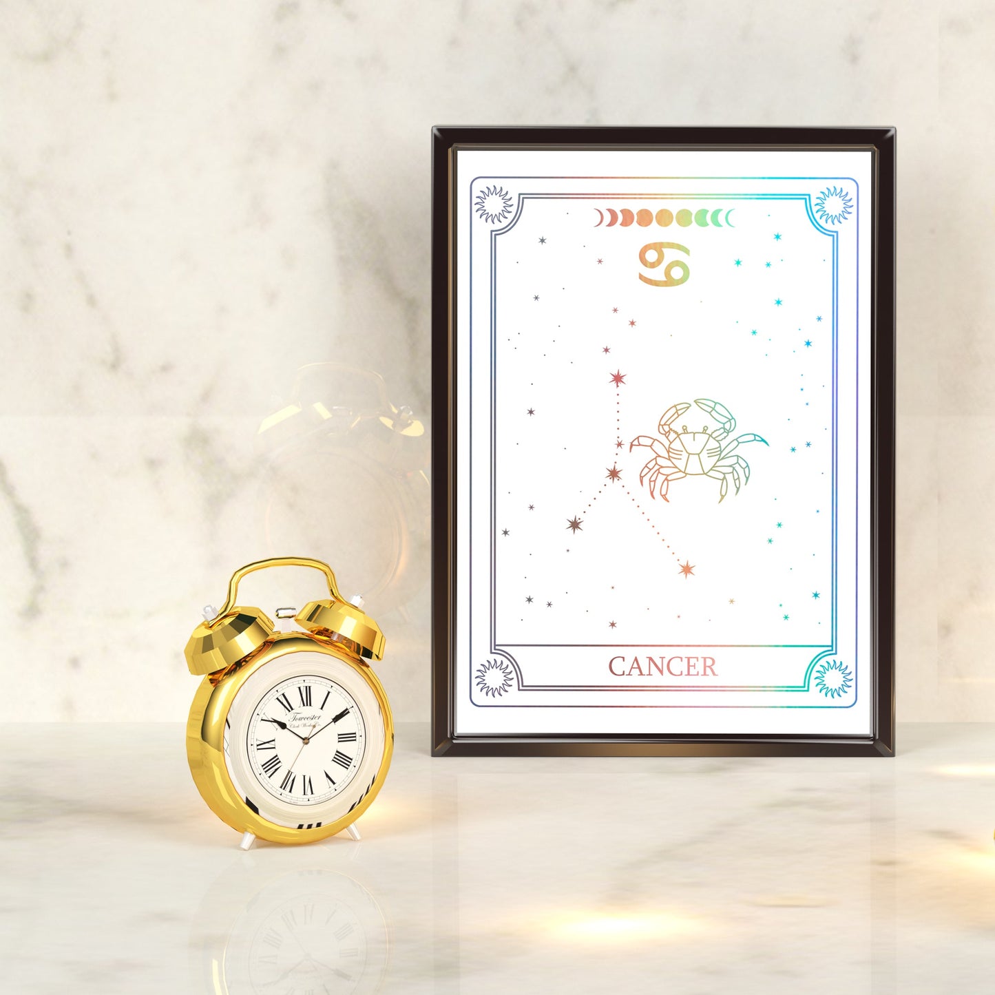 Cancer Zodiac Constellation | A4 Foil Art Print-Foil Print-Adnil Creations