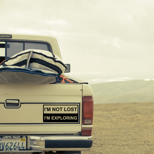 I'm not lost, I'm exploring | Bumper sticker