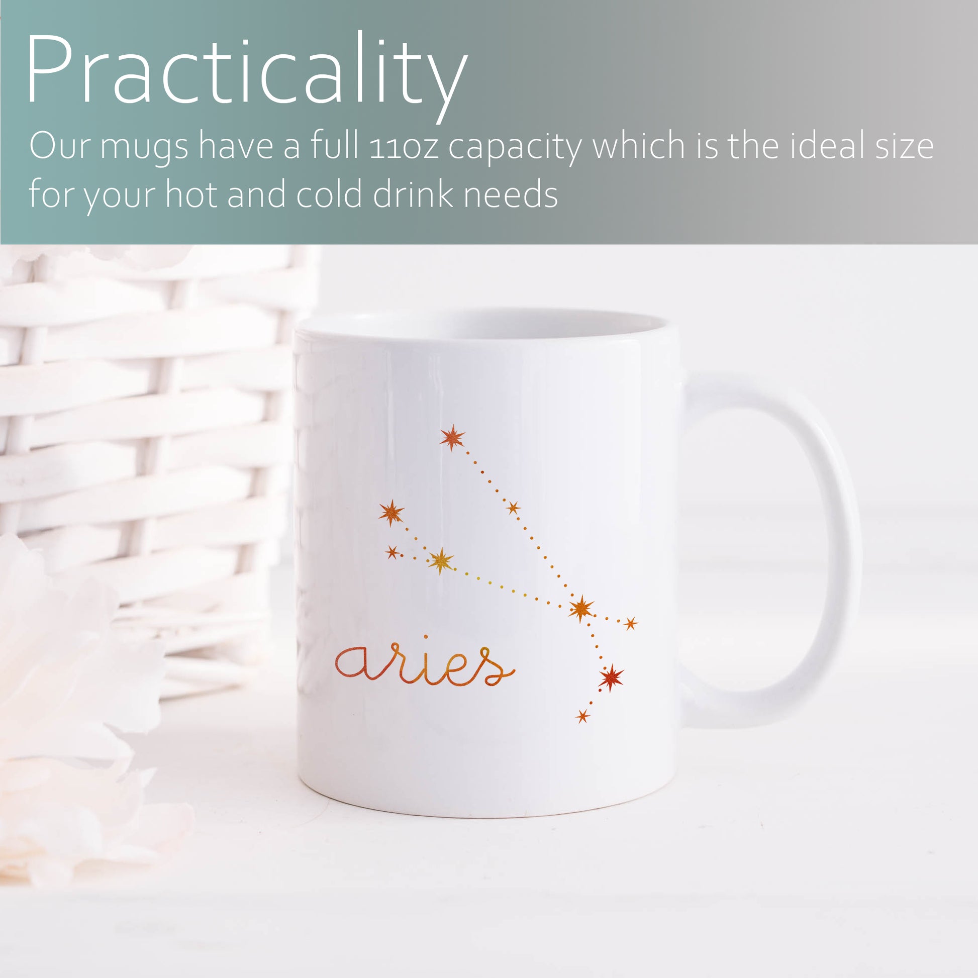 Aries constellation | Ceramic mug-Ceramic mug-Adnil Creations