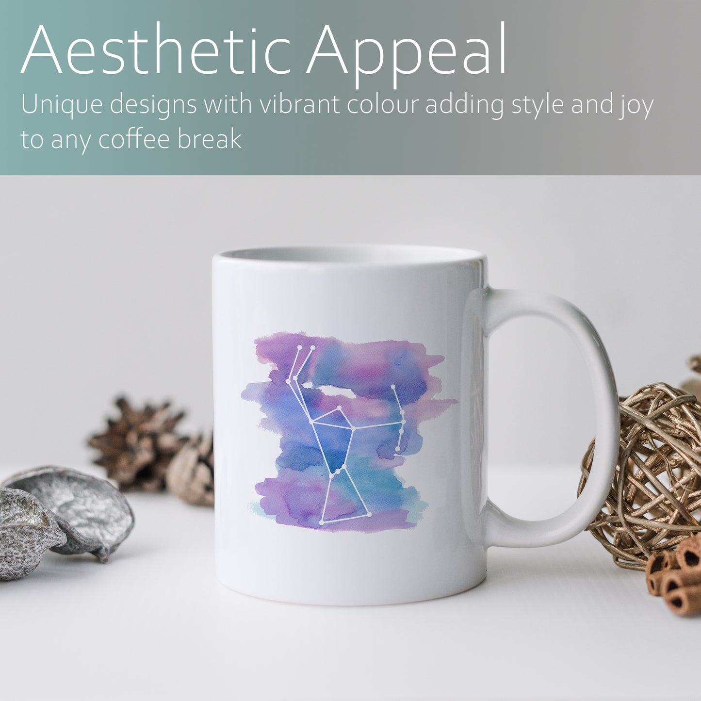 Orion constellation watercolour | Ceramic mug