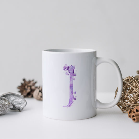 Personalised watercolour monogram | Ceramic mug