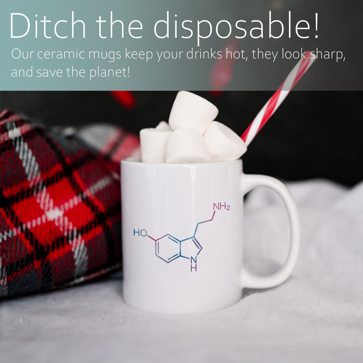 Serotonin molecule | Ceramic mug