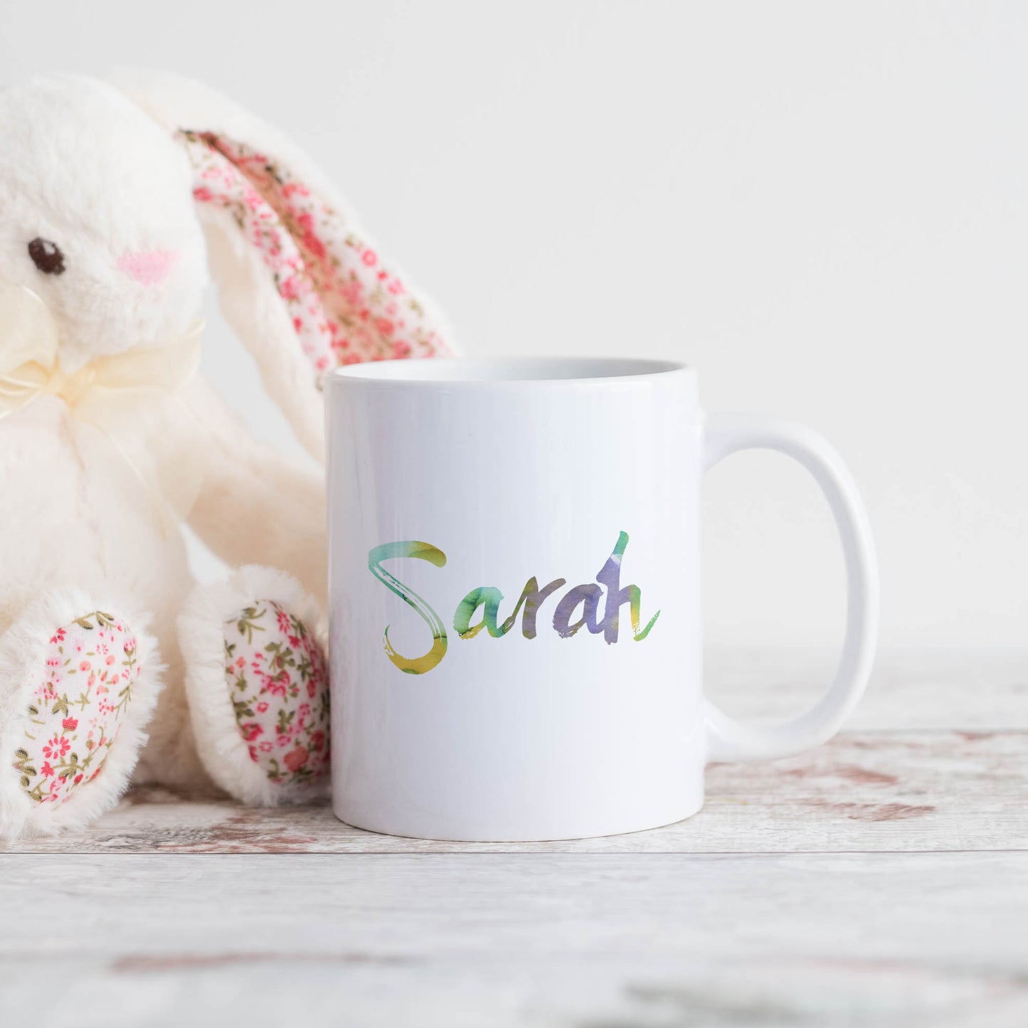 Green to purple personalised name | Ceramic mug