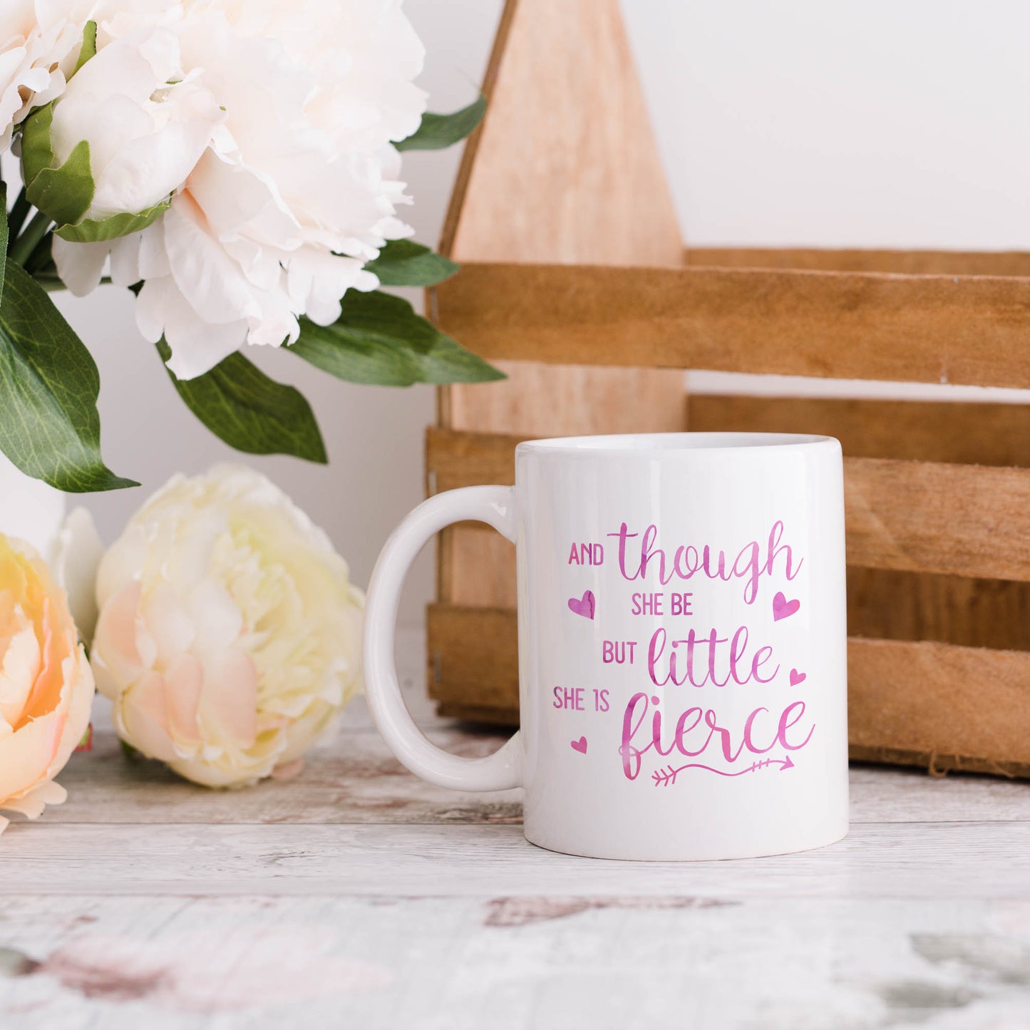 And though she be but little she is fierce | Ceramic mug