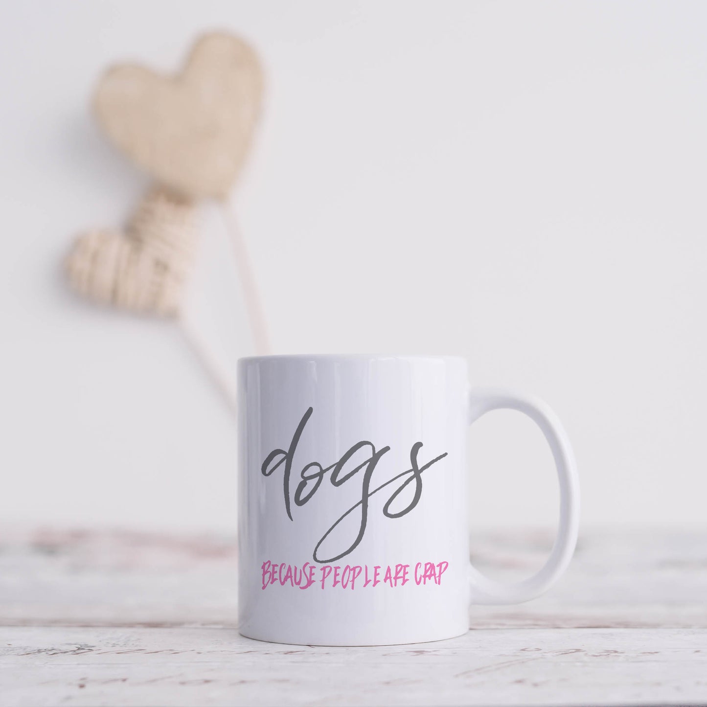 Dogs - because people are crap | Ceramic mug