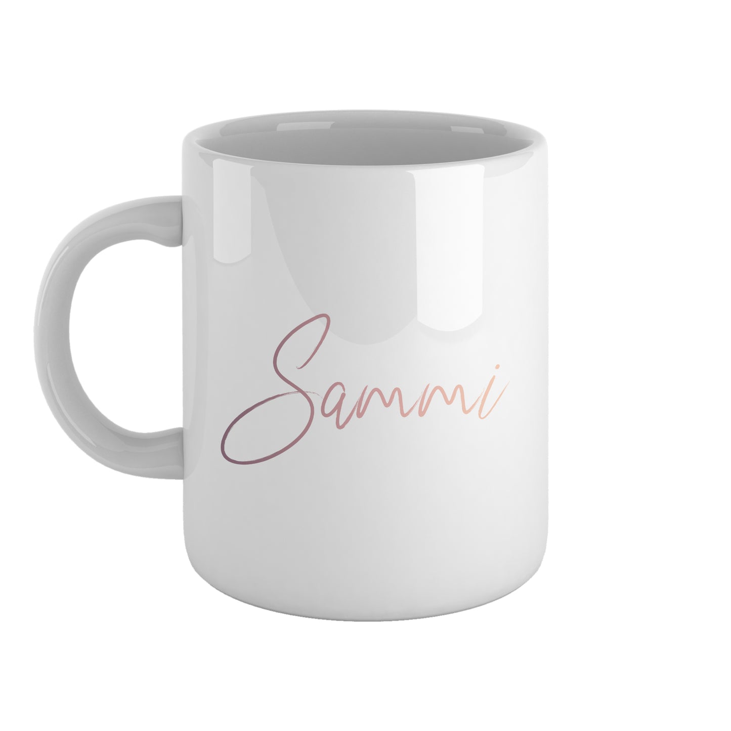 Gold ombre personalised name | Ceramic mug