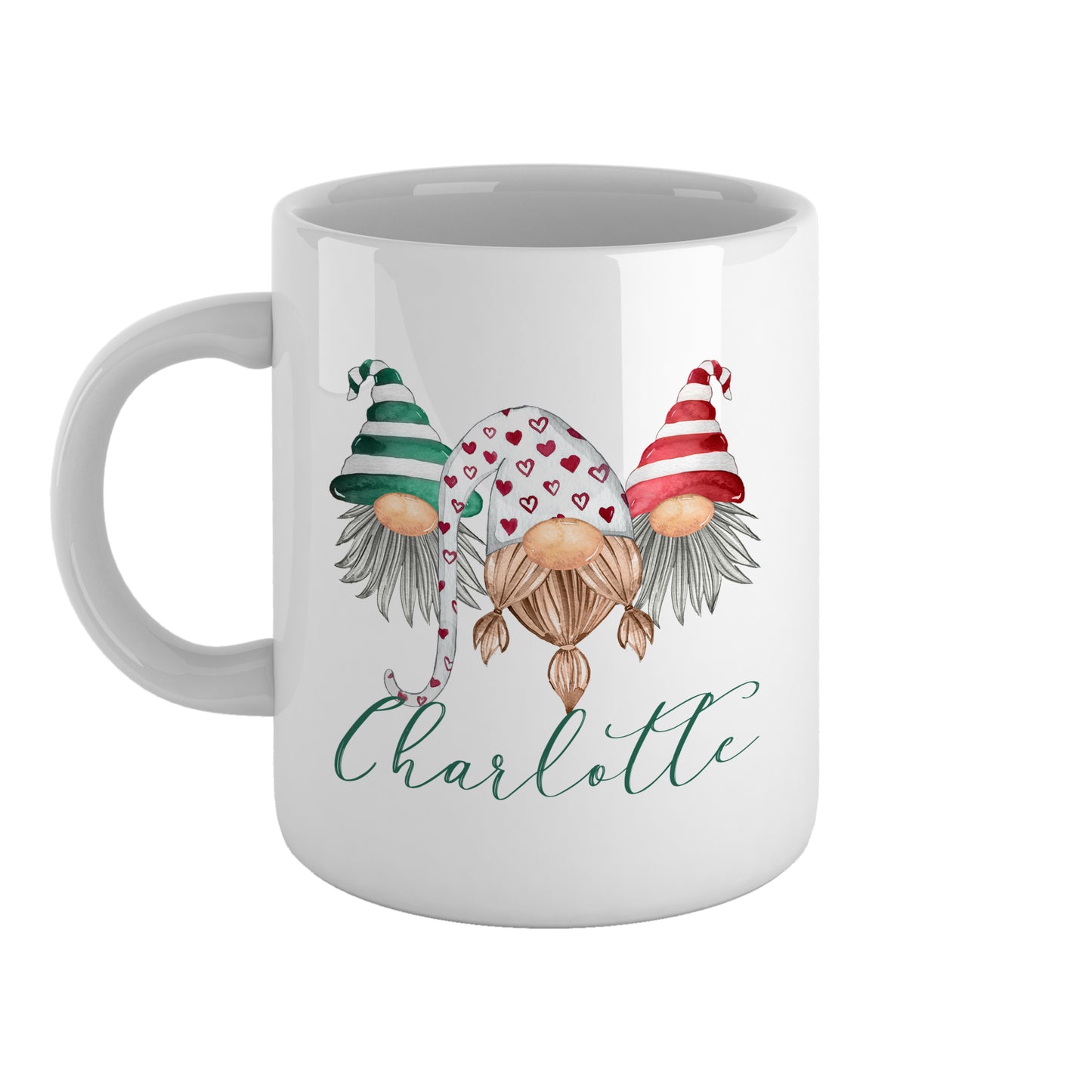 Triple Gonk Monogram Christmas Name | Ceramic mug