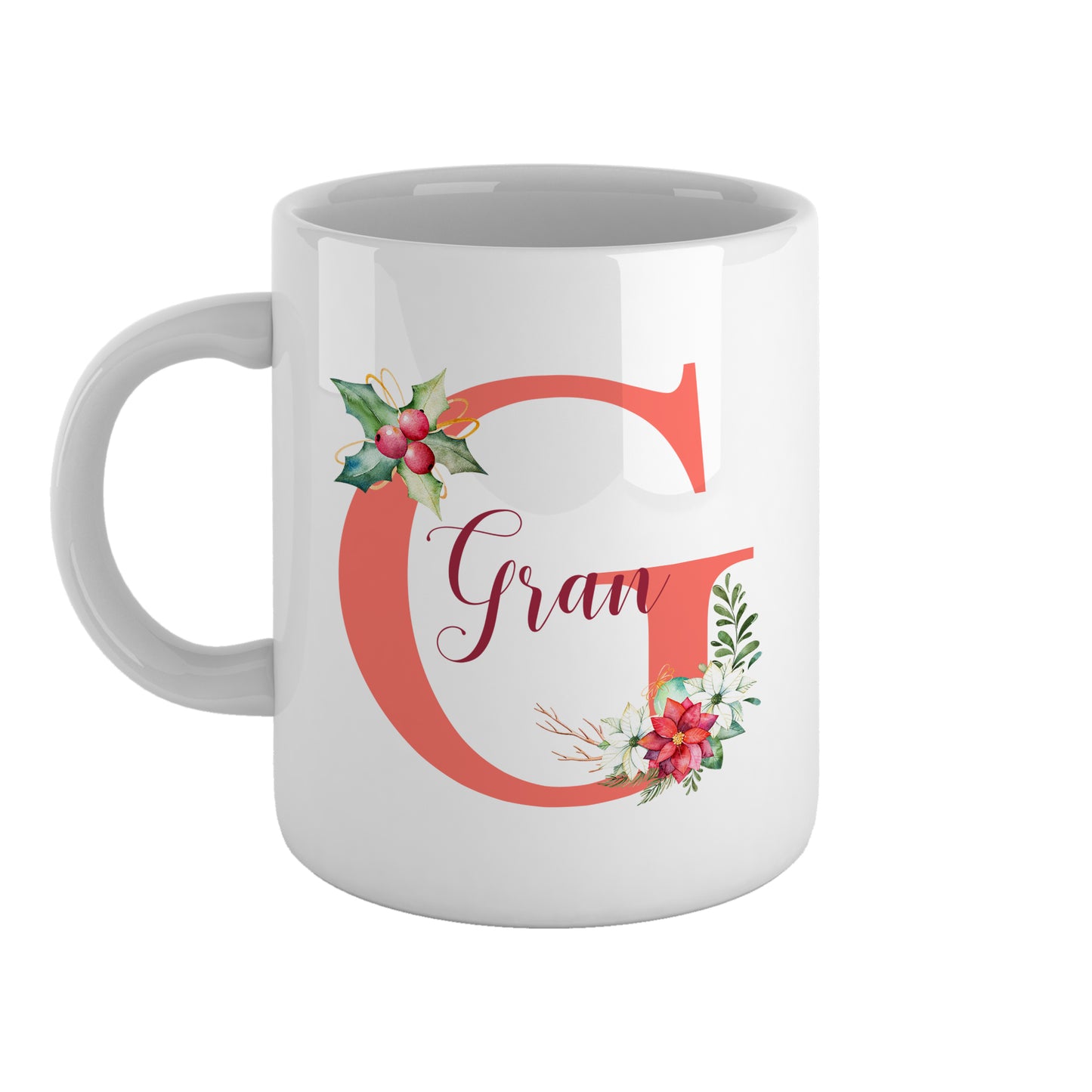 Grandmother Monogram Christmas Name | Ceramic mug