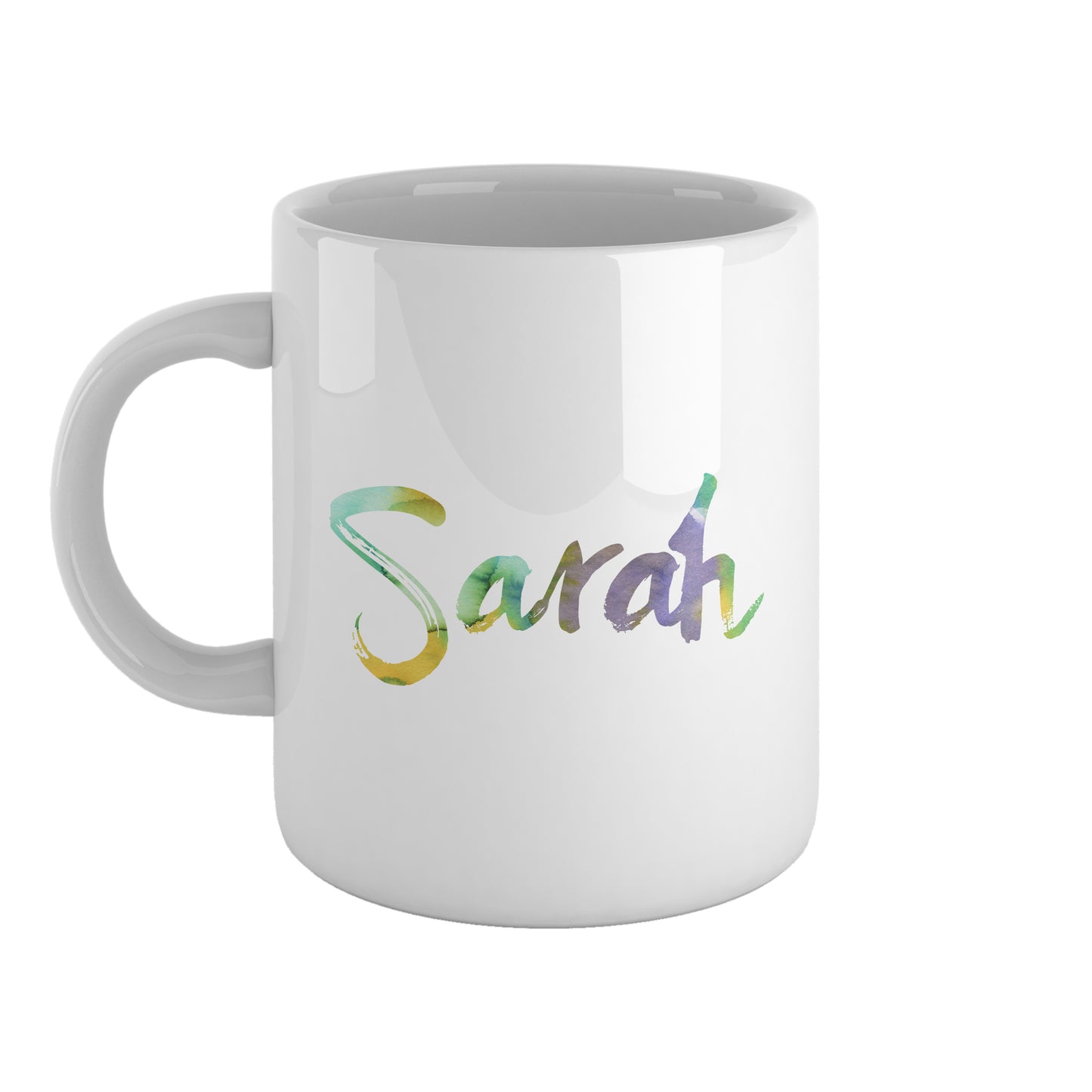 Green to purple personalised name | Ceramic mug