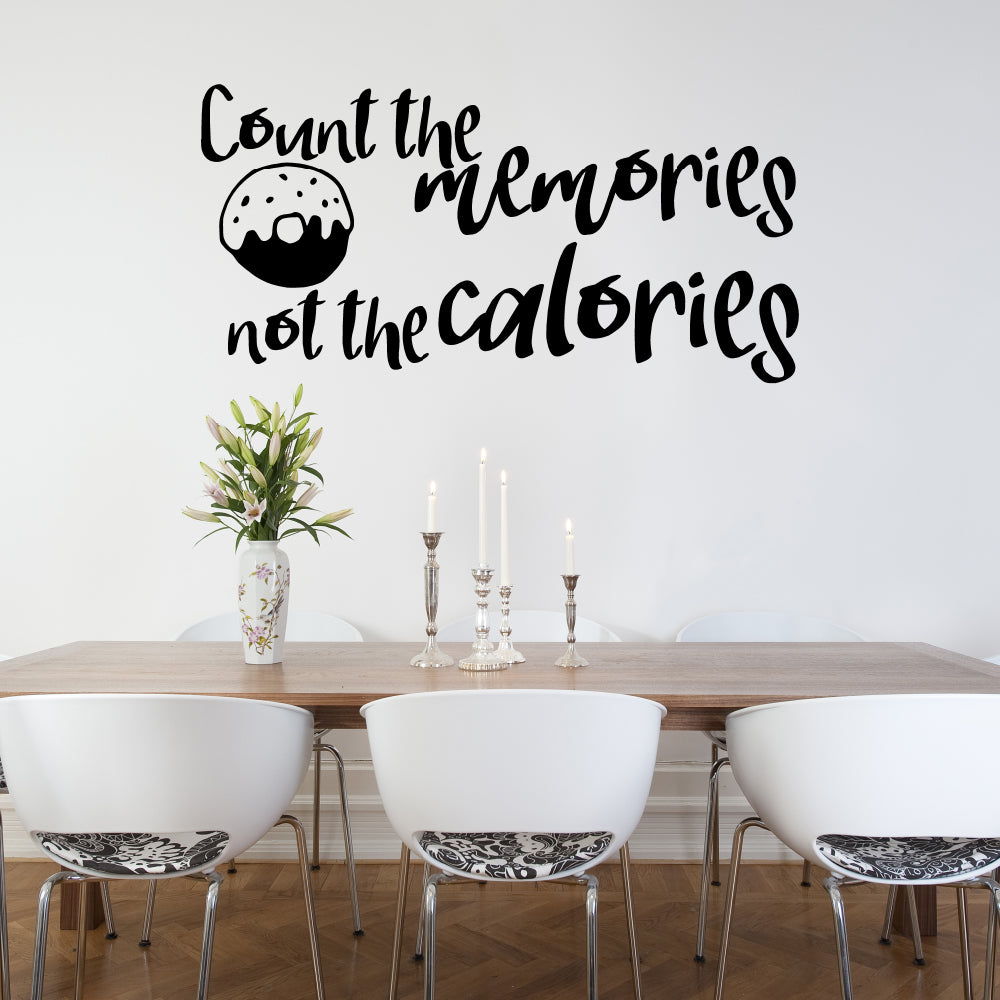 Count the memories not the calories | Wall quote-Wall quote-Adnil Creations