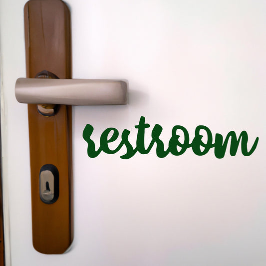 Restroom | Door decal-Door decal-Adnil Creations