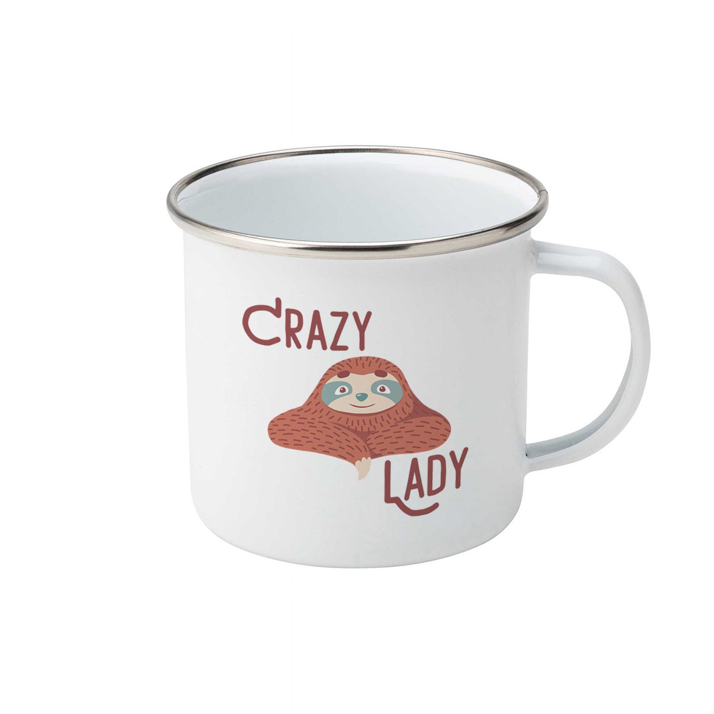 Crazy sloth lady | Enamel mug-Enamel mug-Adnil Creations