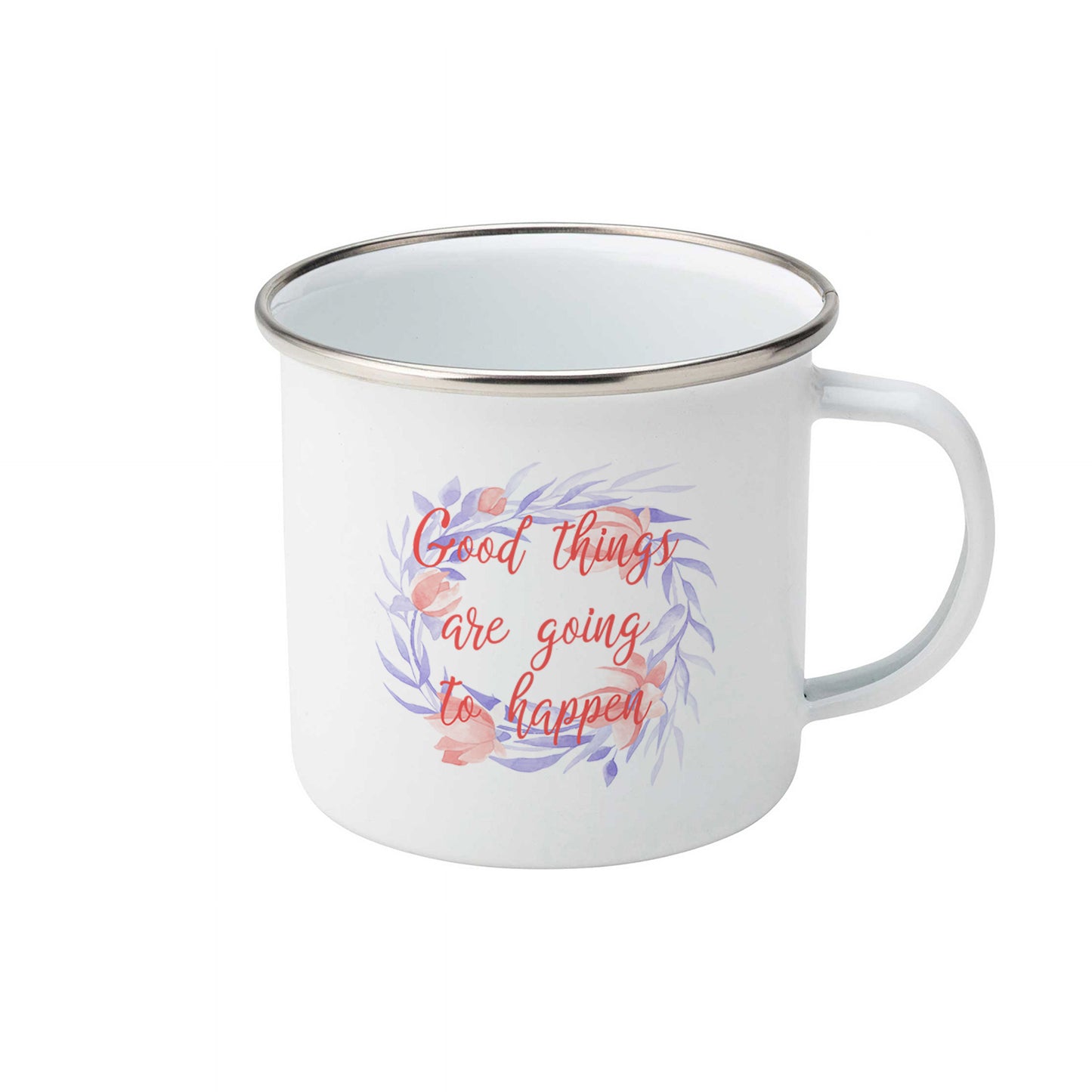 Good things are going to happen | Enamel mug-Enamel mug-Adnil Creations