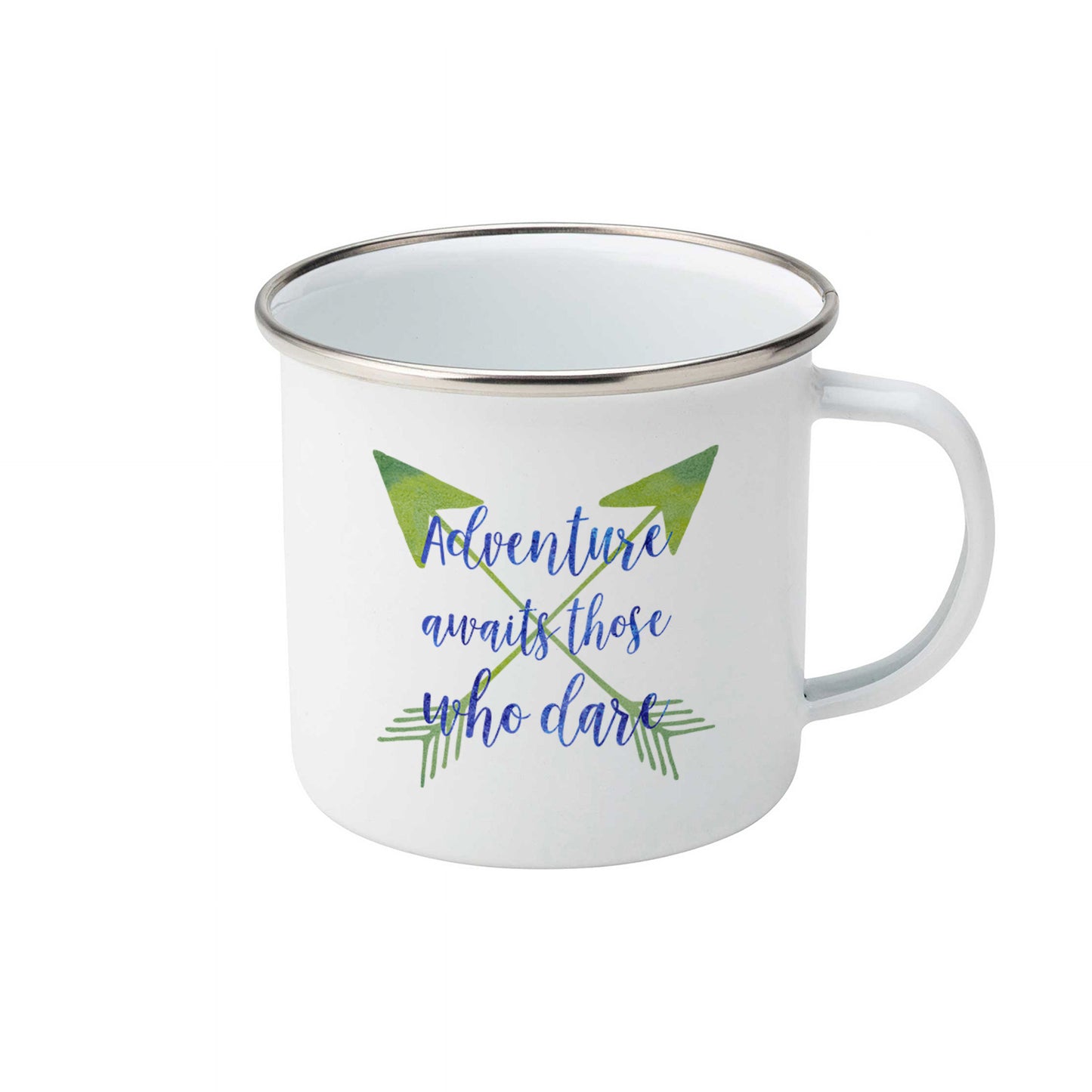 Adventure awaits those who dare | Enamel mug-Enamel mug-Adnil Creations