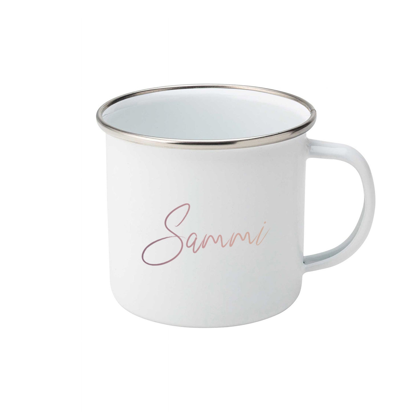 Gold ombre personalised name | Enamel mug