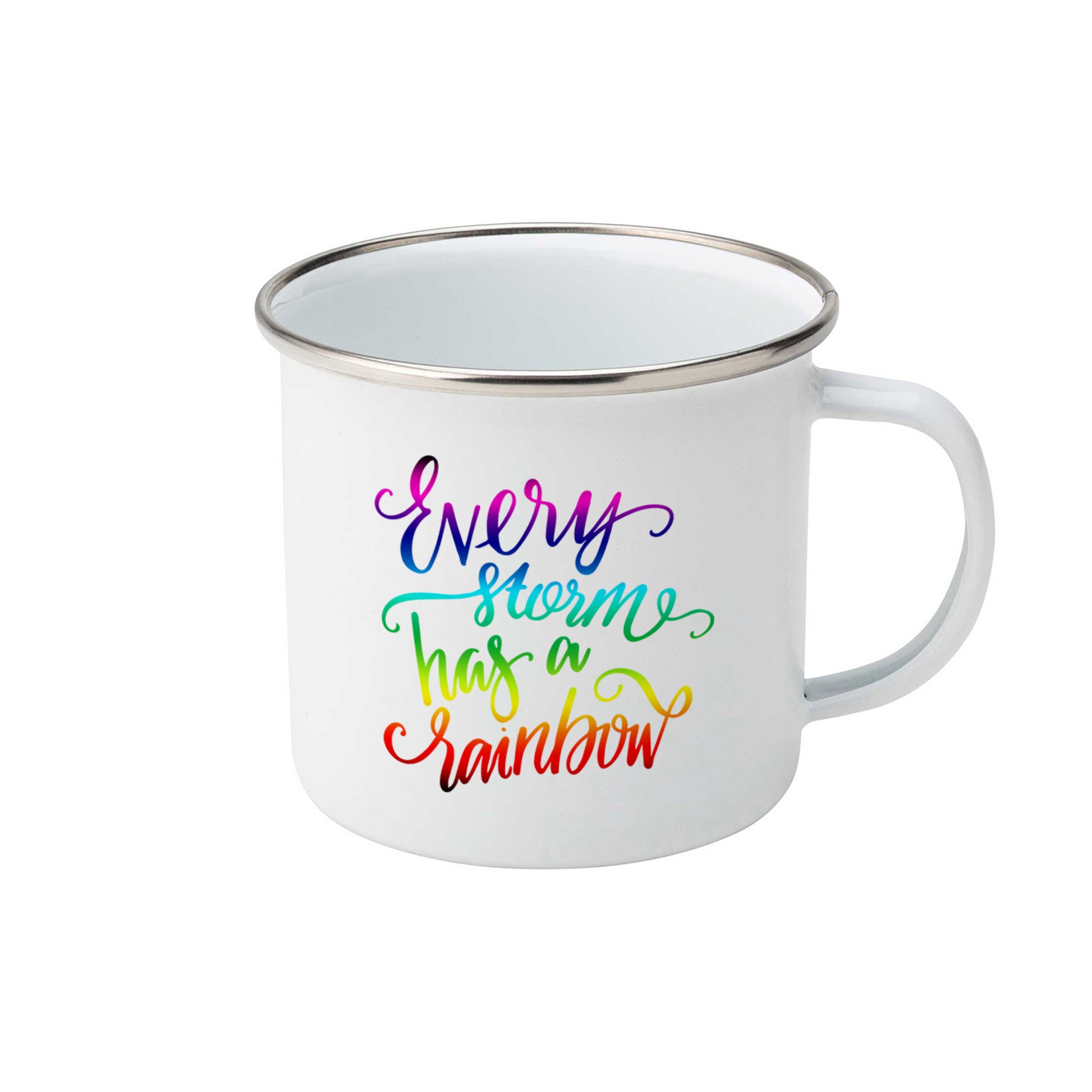 Every storm has a rainbow | Enamel mug-Enamel mug-Adnil Creations