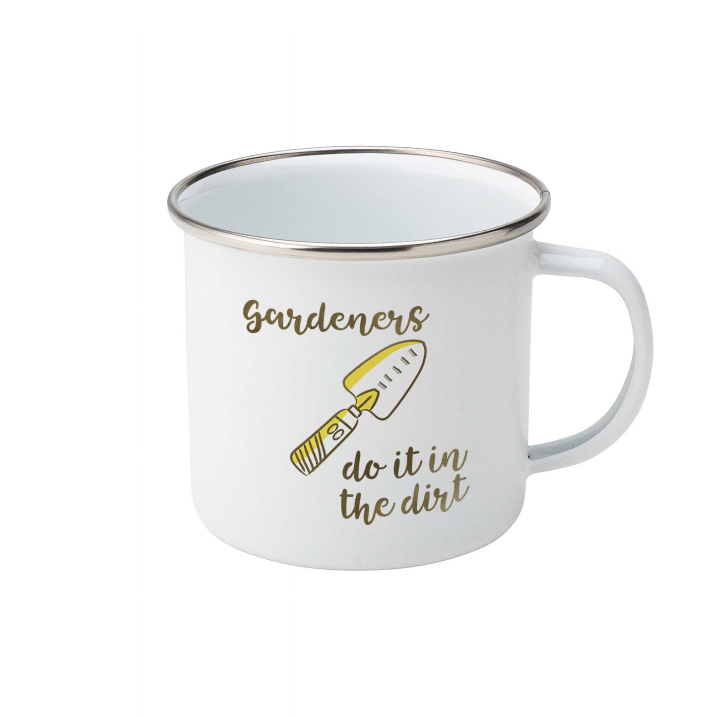 Gardeners do it in the dirt | Enamel mug-Enamel mug-Adnil Creations